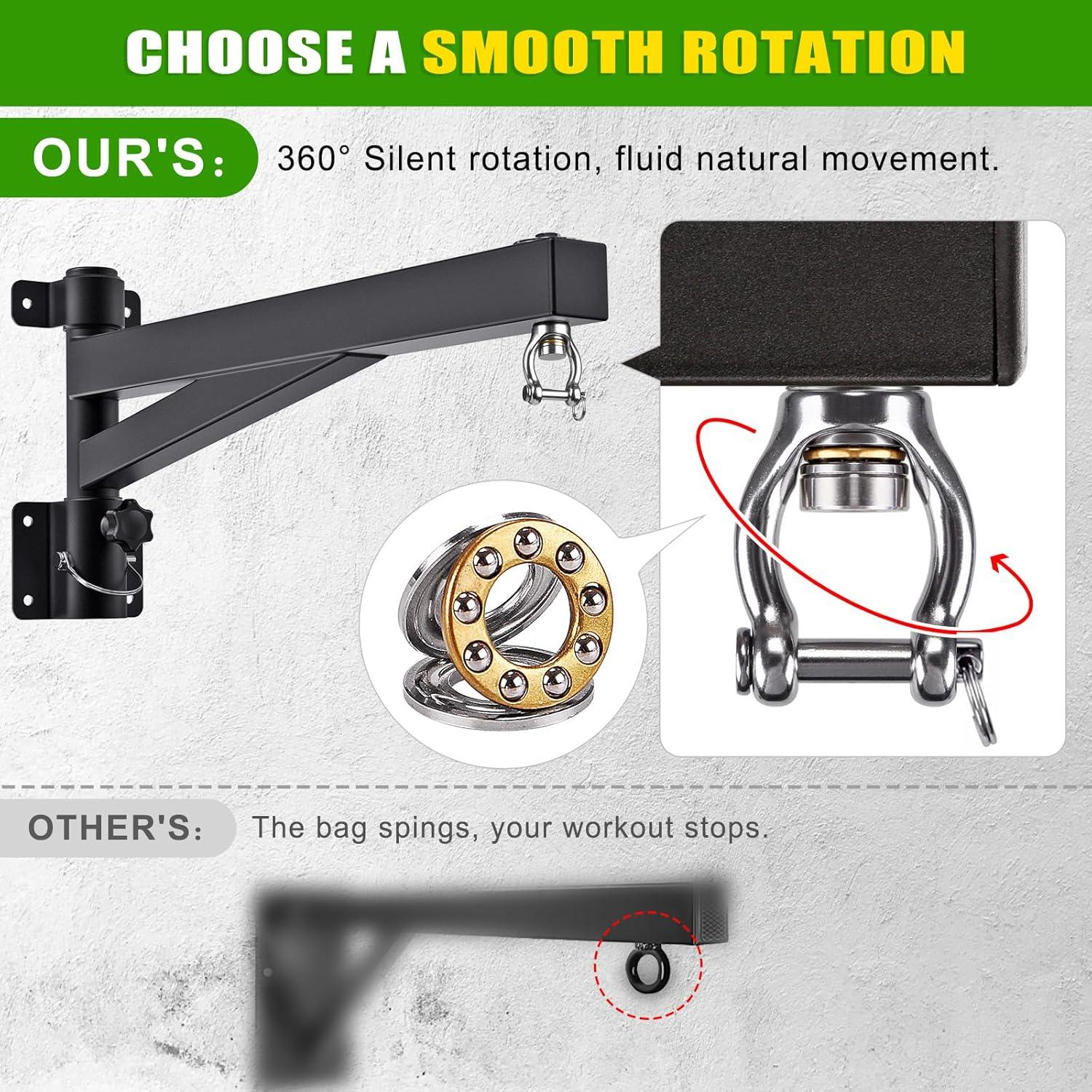 Soporte de Bolsa Pesada Kipika para Montar en Pared - Acero