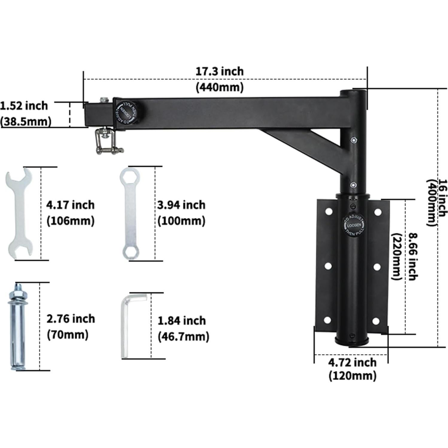 Soporte de Pared para Bolsa Pesada Pvrud SDJ-XZF Ajustable