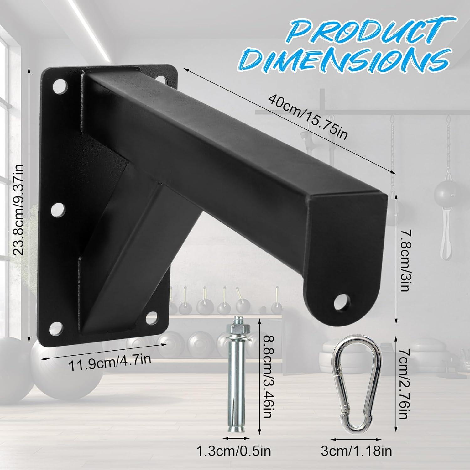 Soporte de bolsa pesada de pared STARVAST - 300 kg - Negro