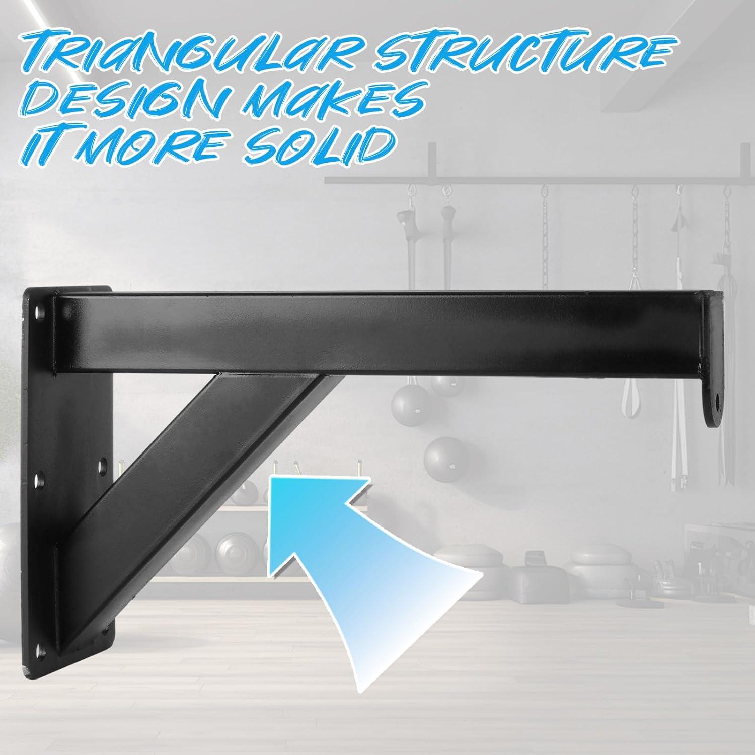 Soporte de bolsa pesada de pared STARVAST - 300 kg - Negro