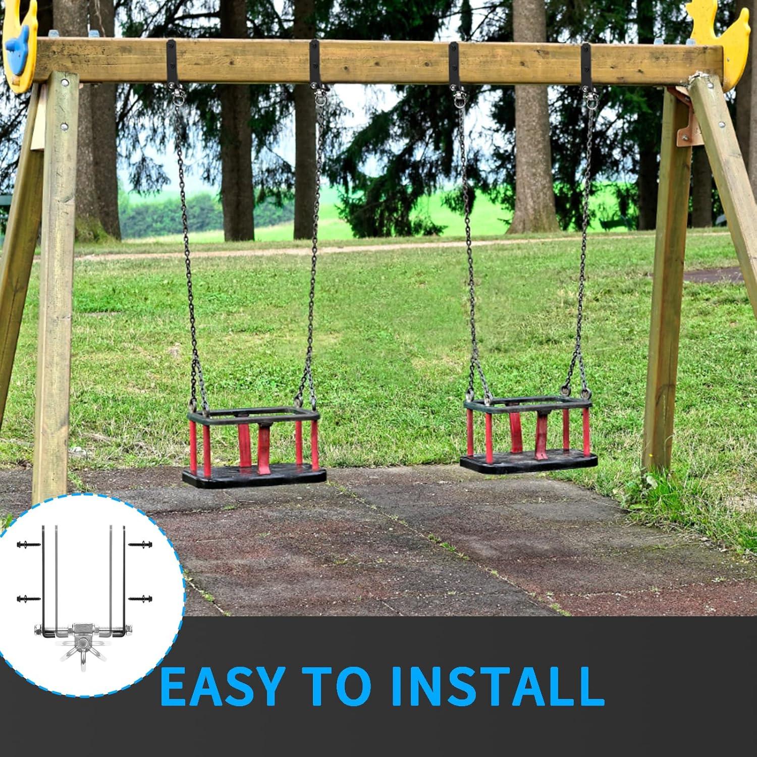 Soportes de Columpio Yyiwhmy 180° Alta Resistencia 299kg 2 Paquete