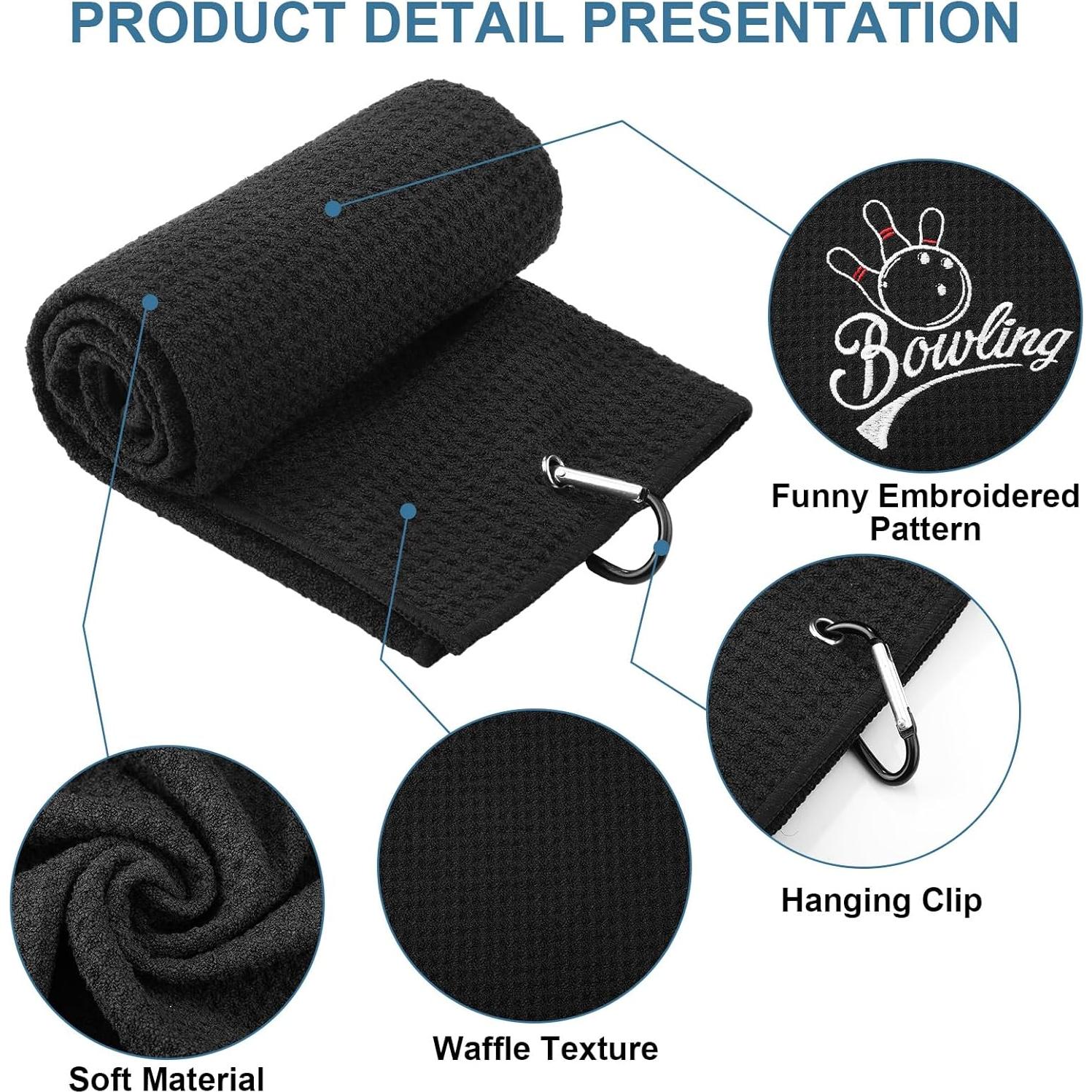 Toallas de Boliche VitalCozy 4 Pcs Microfibra 61x41 cm