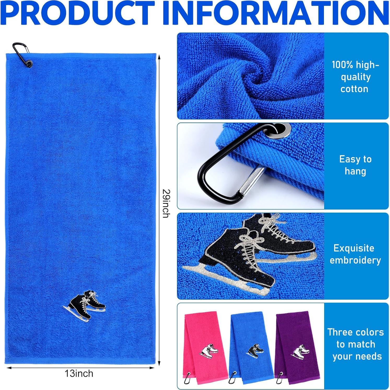 Toallas de Patinaje sobre Hielo VitalCozy - 3 Piezas Algodón