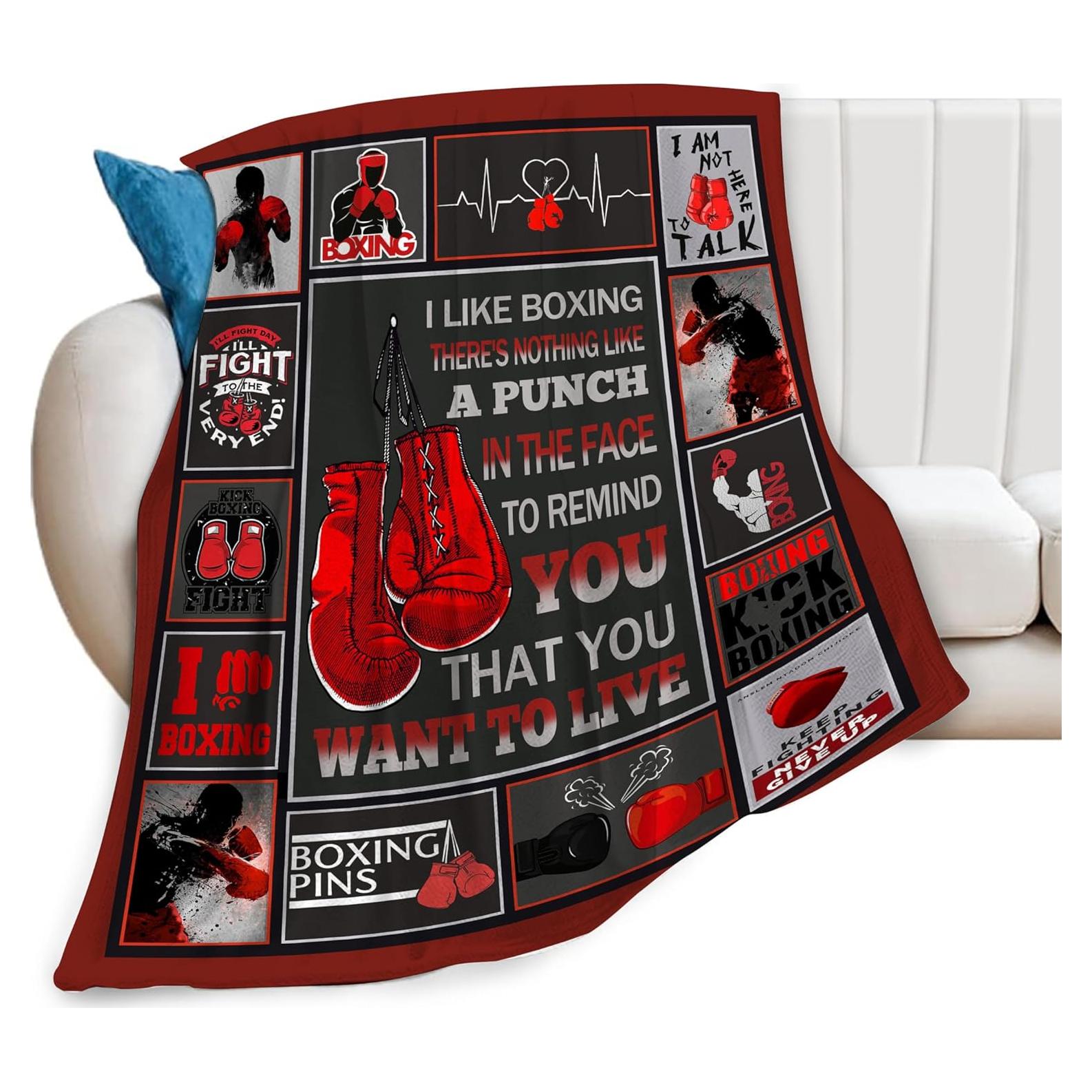 Manta de Franela Boxeo Nanen 100x130 cm Suave y Ligera