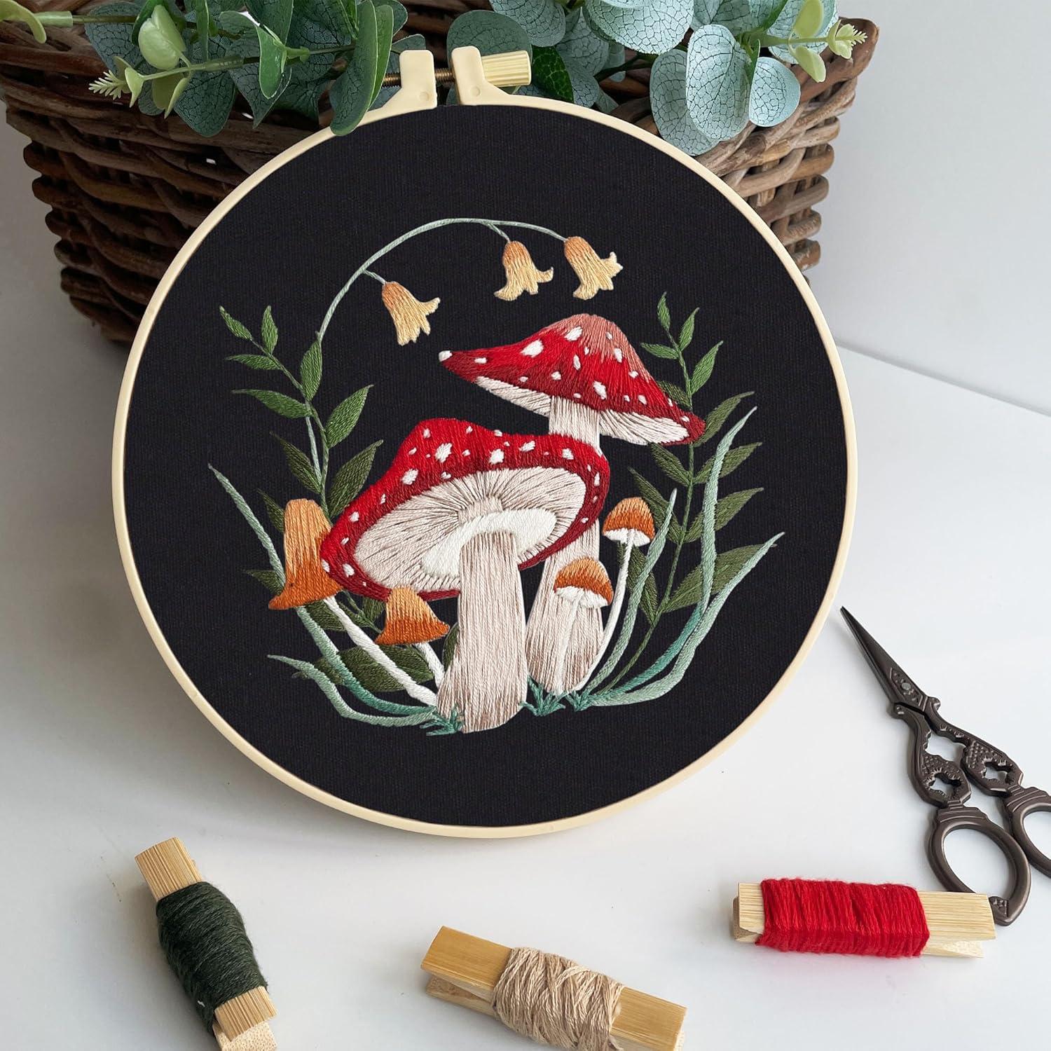 Kit de Bordado de Champiñones Myfelicity - 3 Piezas