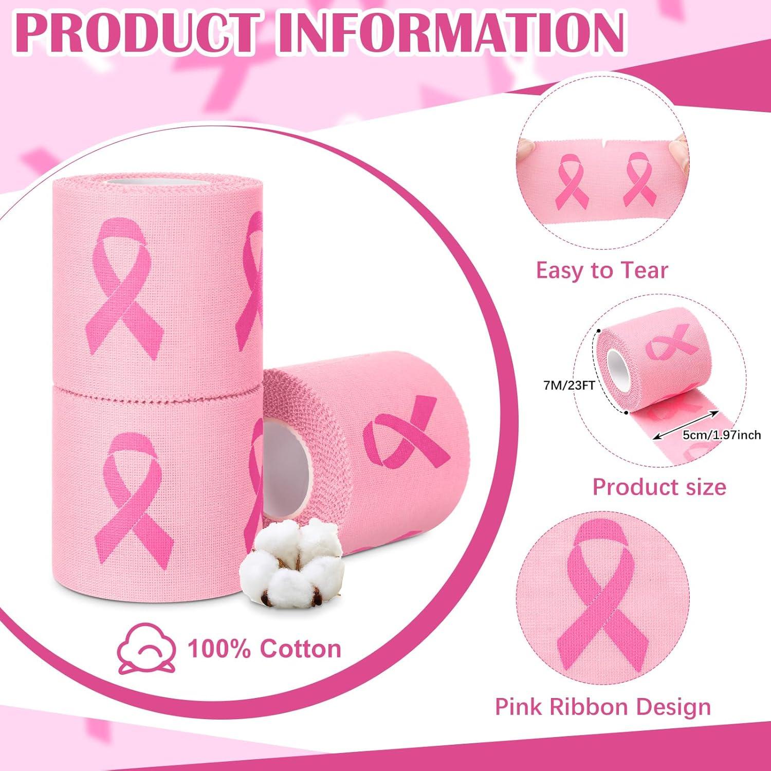 Cinta Deportiva de Concienciación Cáncer de Mama Threlaco 5cm x 7m