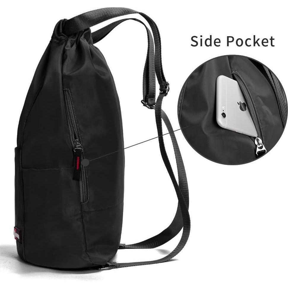 Mochila de Gimnasio Impermeable ZOORON 11.8L Unisex Negra