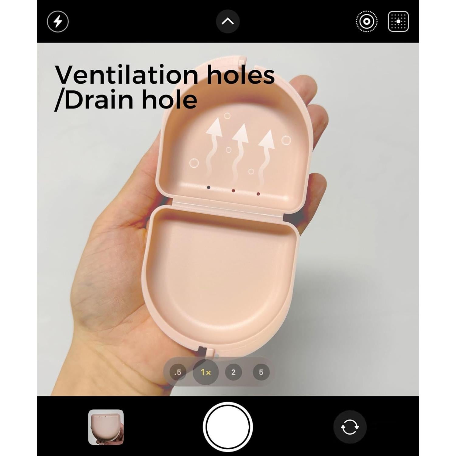 Estuche para Retenedores Invisalign Rosa - Material Grado Alimenticio