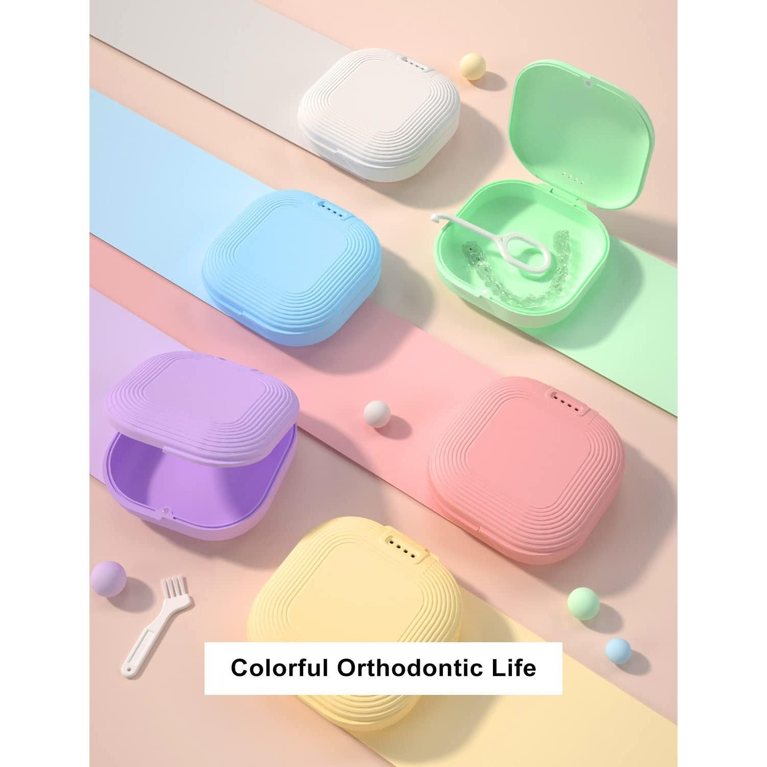 Estuche para Retenedor Hemilab Amarillo con Ventilación