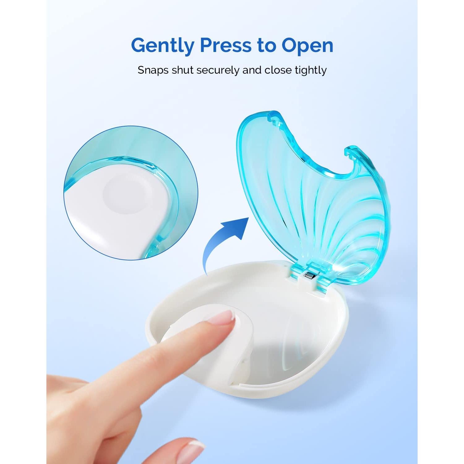 Estuche para Retenedor JMU Azul - Plástico Resistente y Lavable