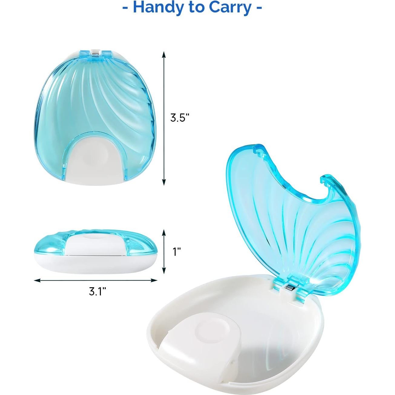 Estuche para Retenedor JMU Azul - Plástico Resistente y Lavable