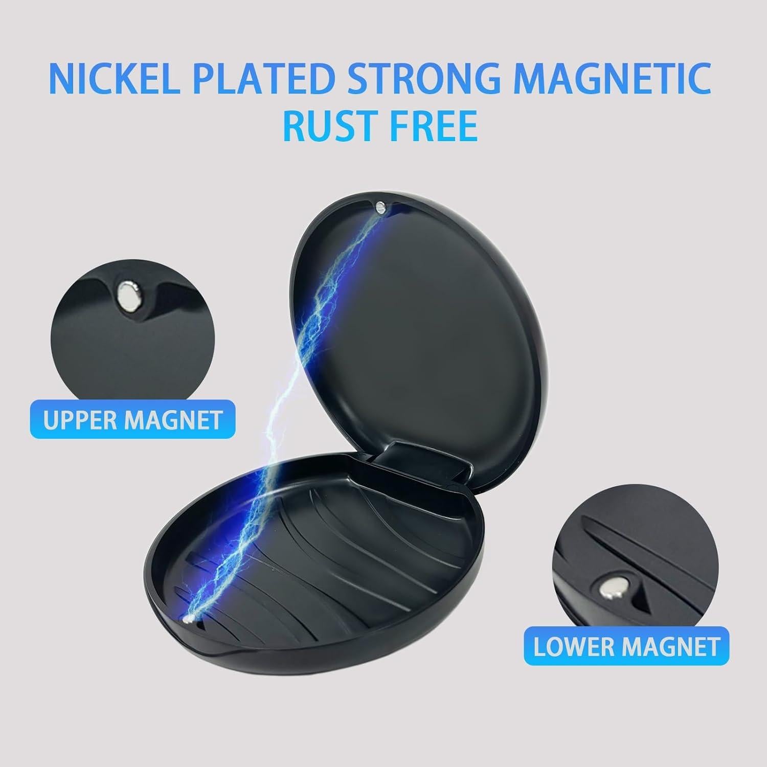 Paquete de 2 estuches para retenedores Maoeroral Negro