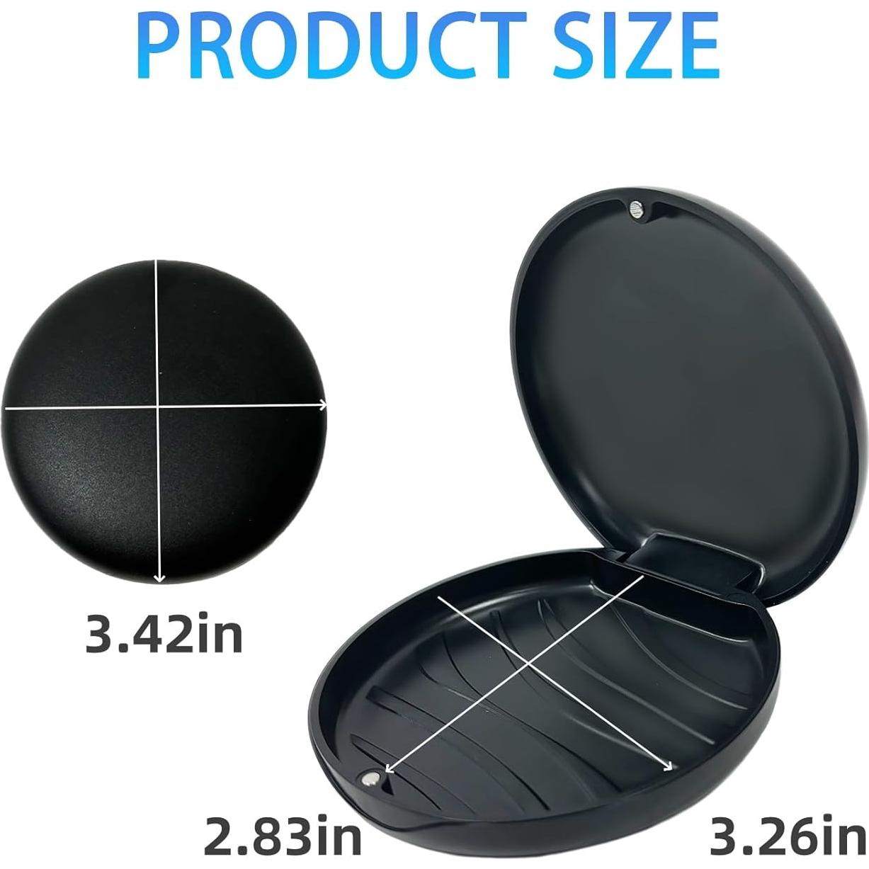 Paquete de 2 estuches para retenedores Maoeroral Negro