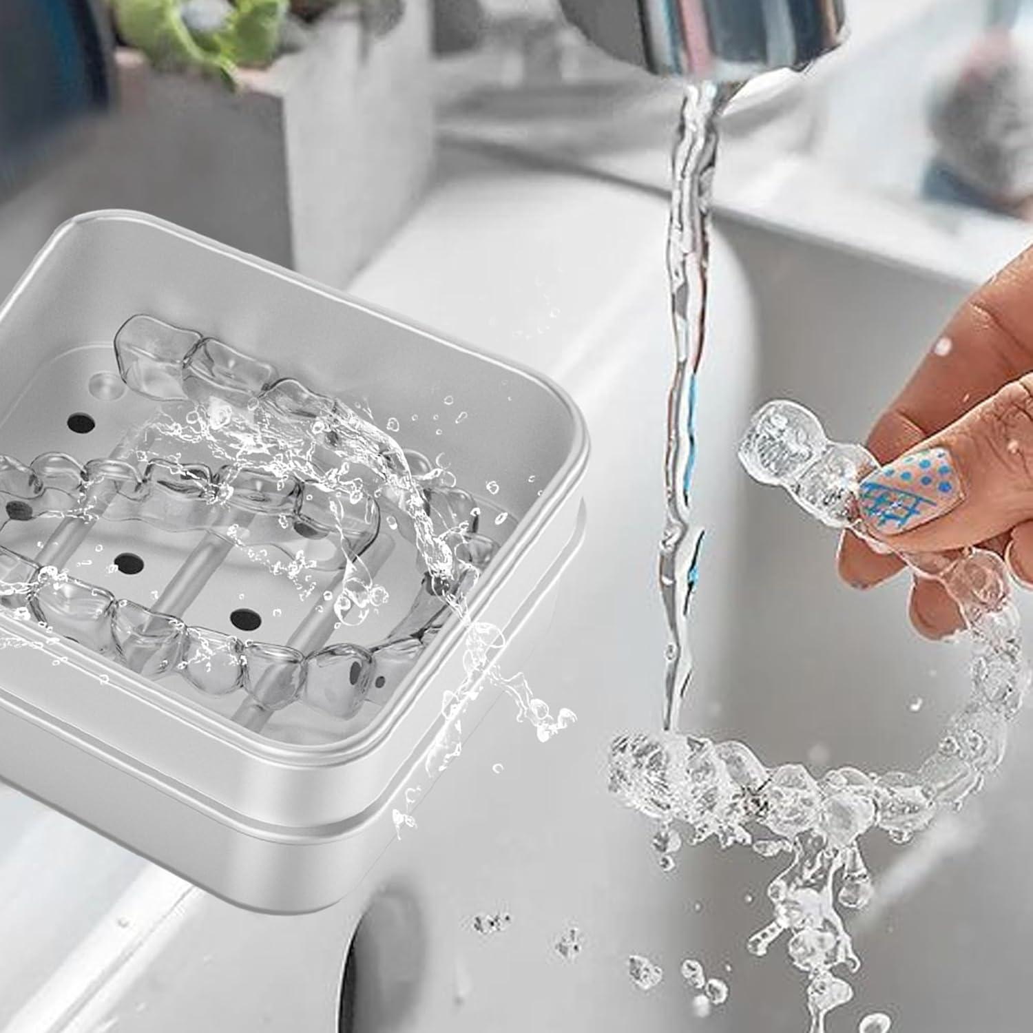 Estuche de Aluminio Ainiya para Invisalign - 2 Unidades, Portátil