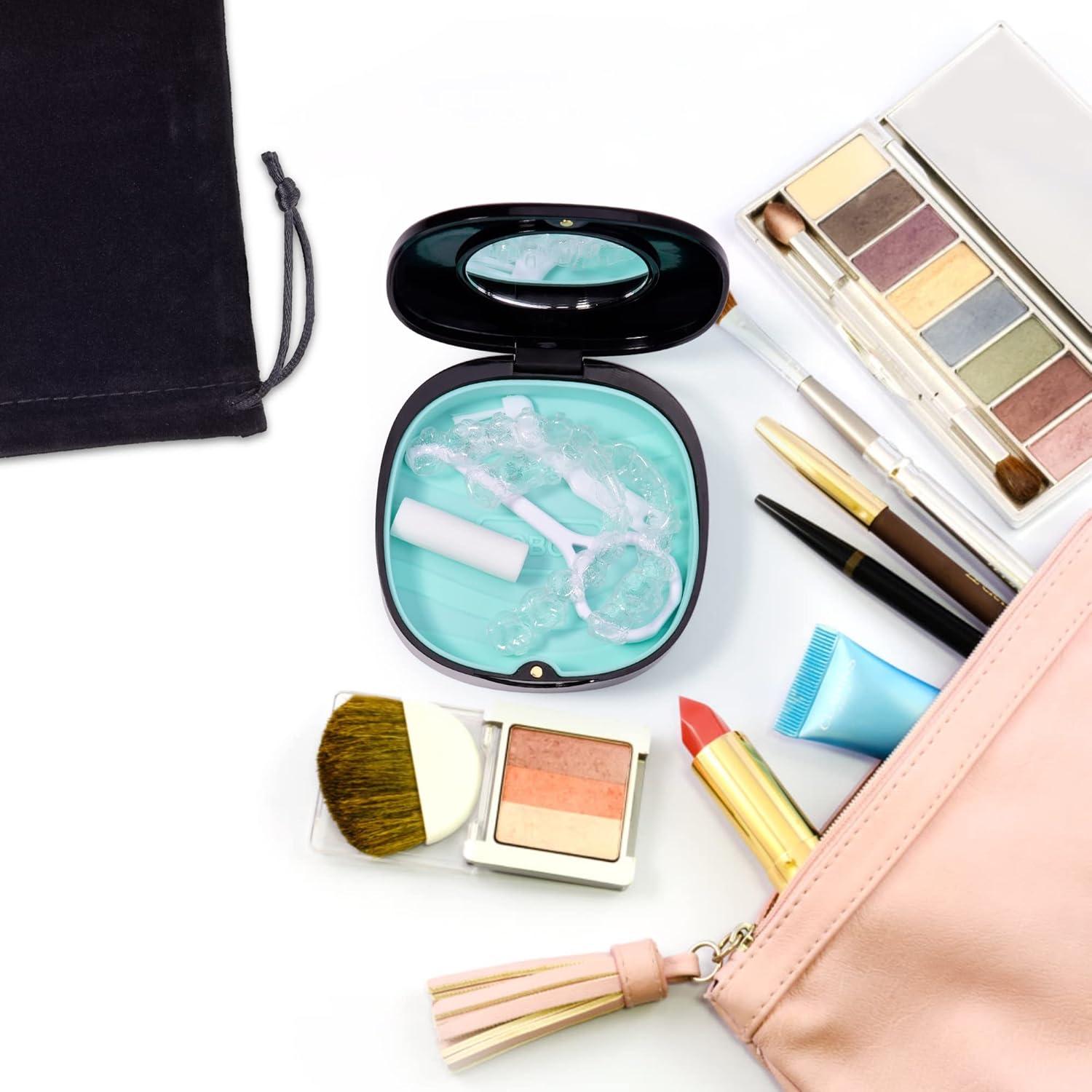 Caso de Retenedor Doboli Negro con Ventilación y Espejo