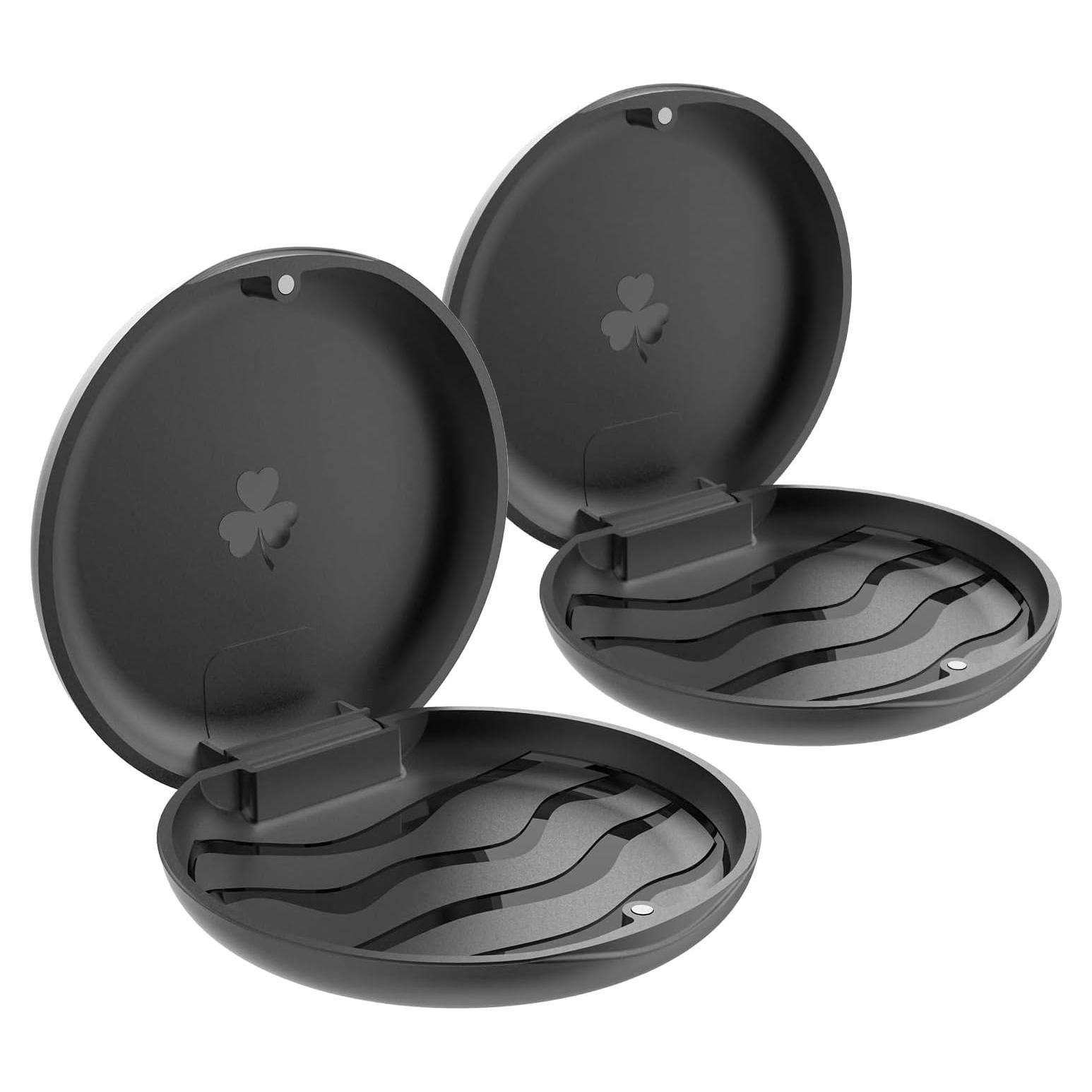 Estuches Ortodónticos ZIZNBA (2 Paquete) Mini Negro