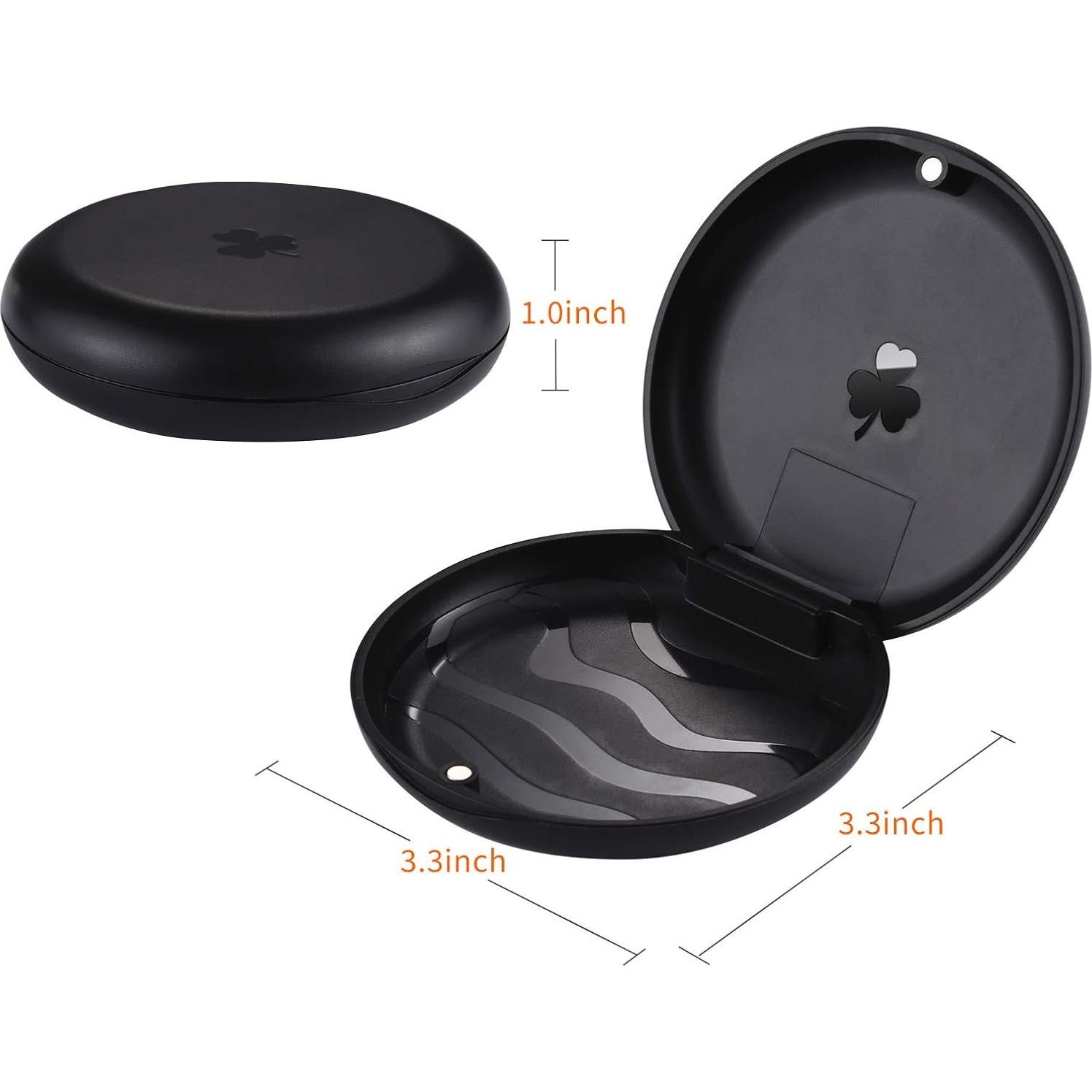 Estuches Ortodónticos ZIZNBA (2 Paquete) Mini Negro