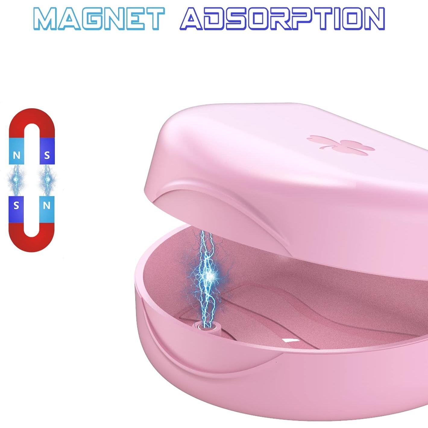 Estuche Ortodóntico ARGOMAX Rosa para Retenedores y Alineadores