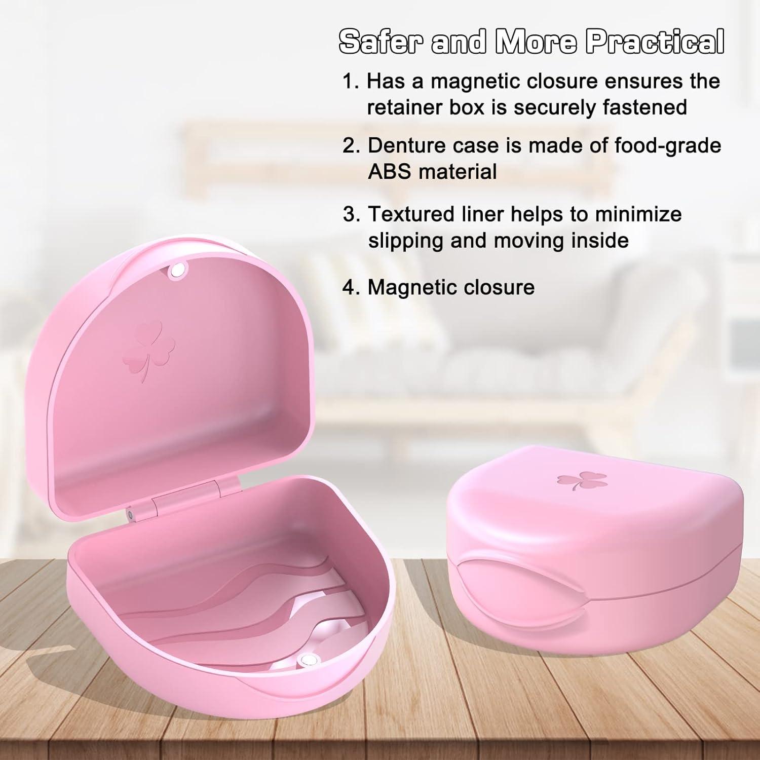 Estuche Ortodóntico ARGOMAX Rosa para Retenedores y Alineadores