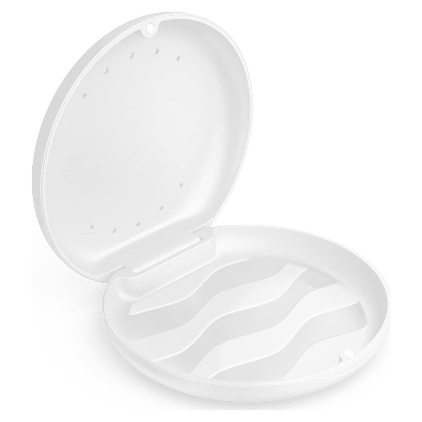 Estuche para Retenedor Ortodóntico Annhua Blanco con Ventilación