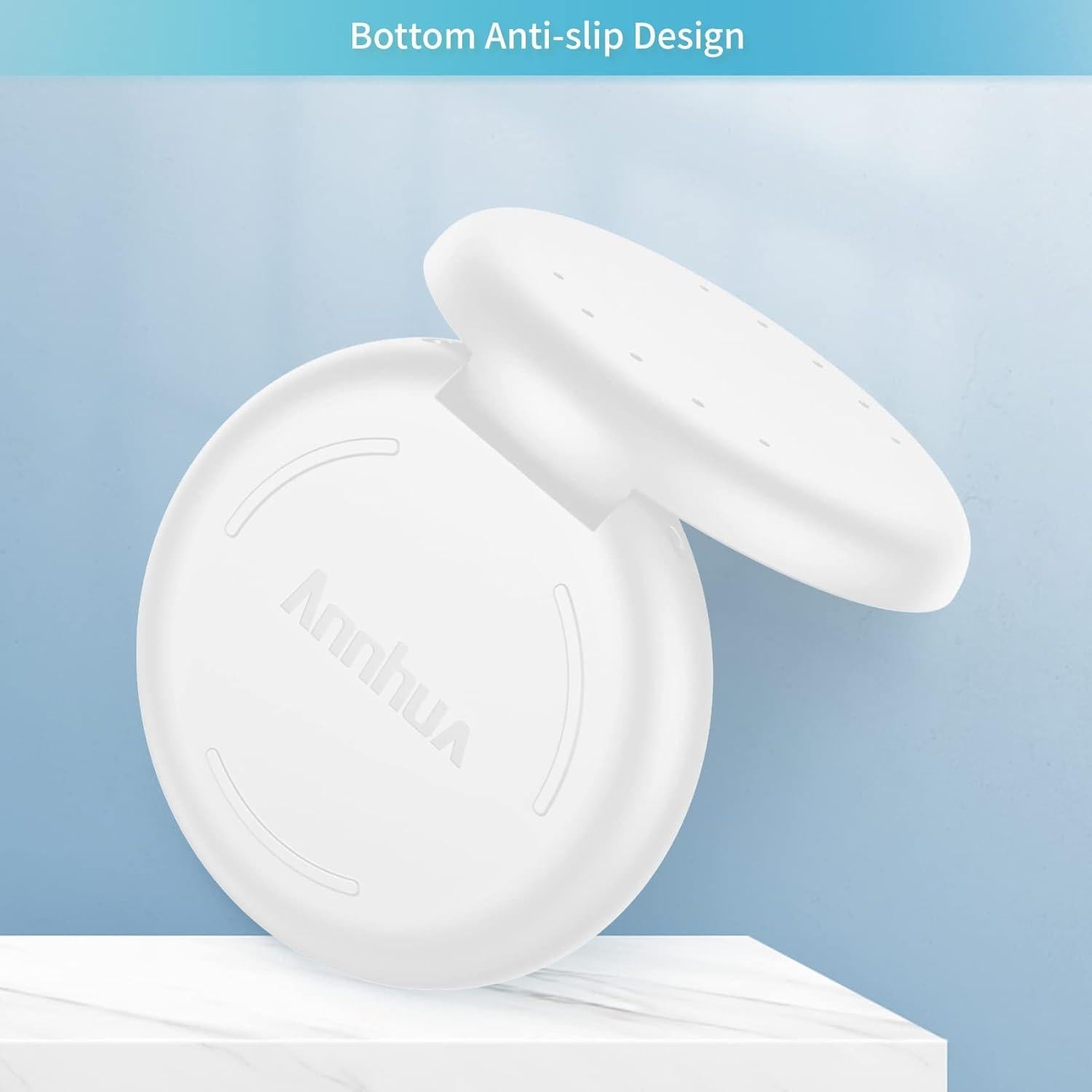 Estuche para Retenedor Ortodóntico Annhua Blanco con Ventilación