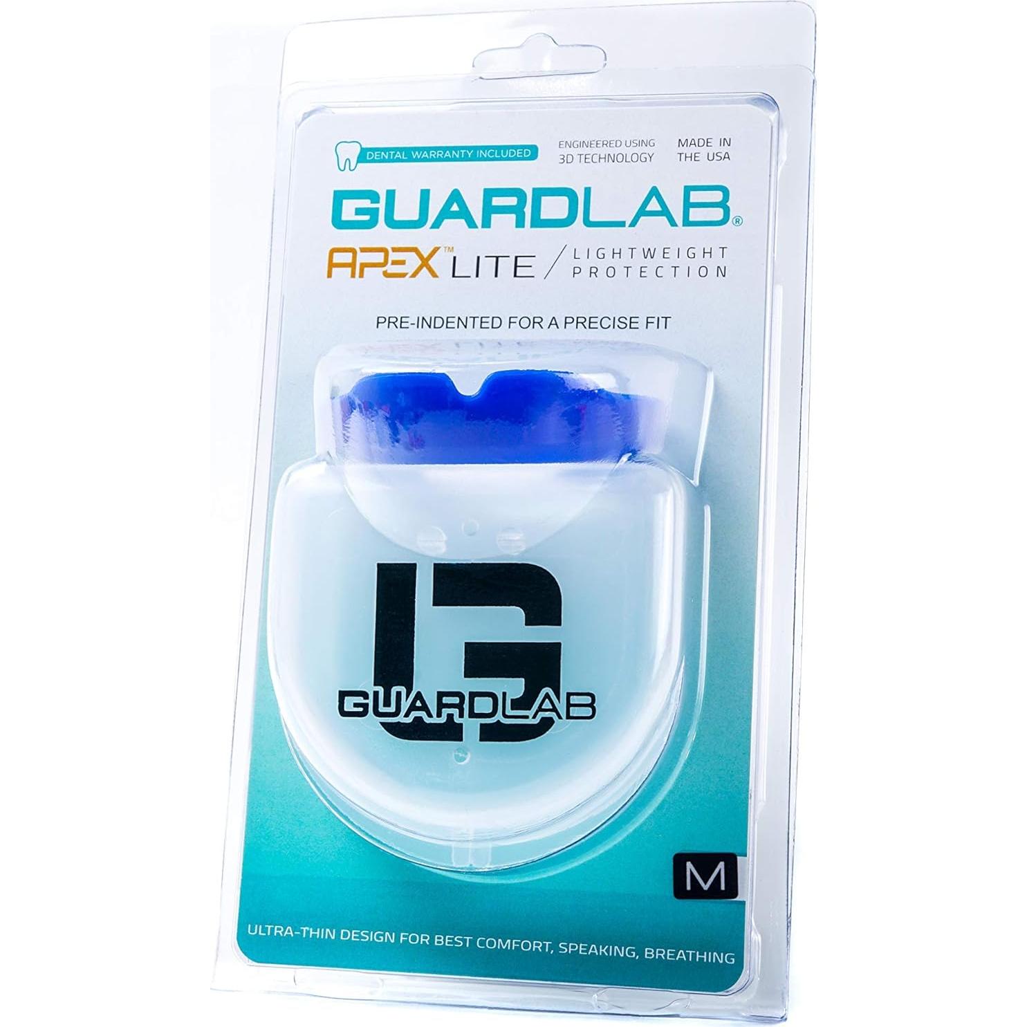 Protector Bucal Deportivo GuardLab APEX Lite Mediano Blanco