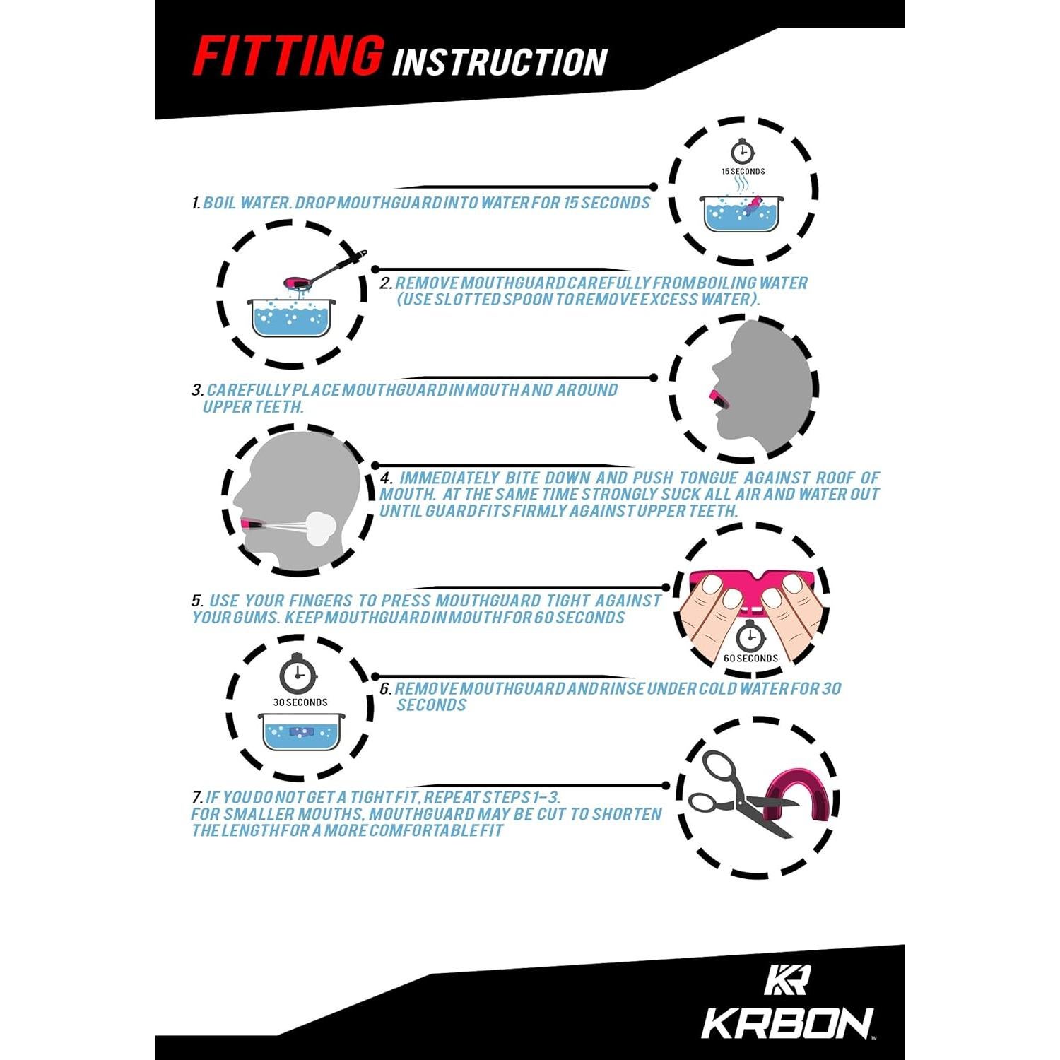 Funda Bucal KRBON Pro Series KR-MG1-B para Artes Marciales