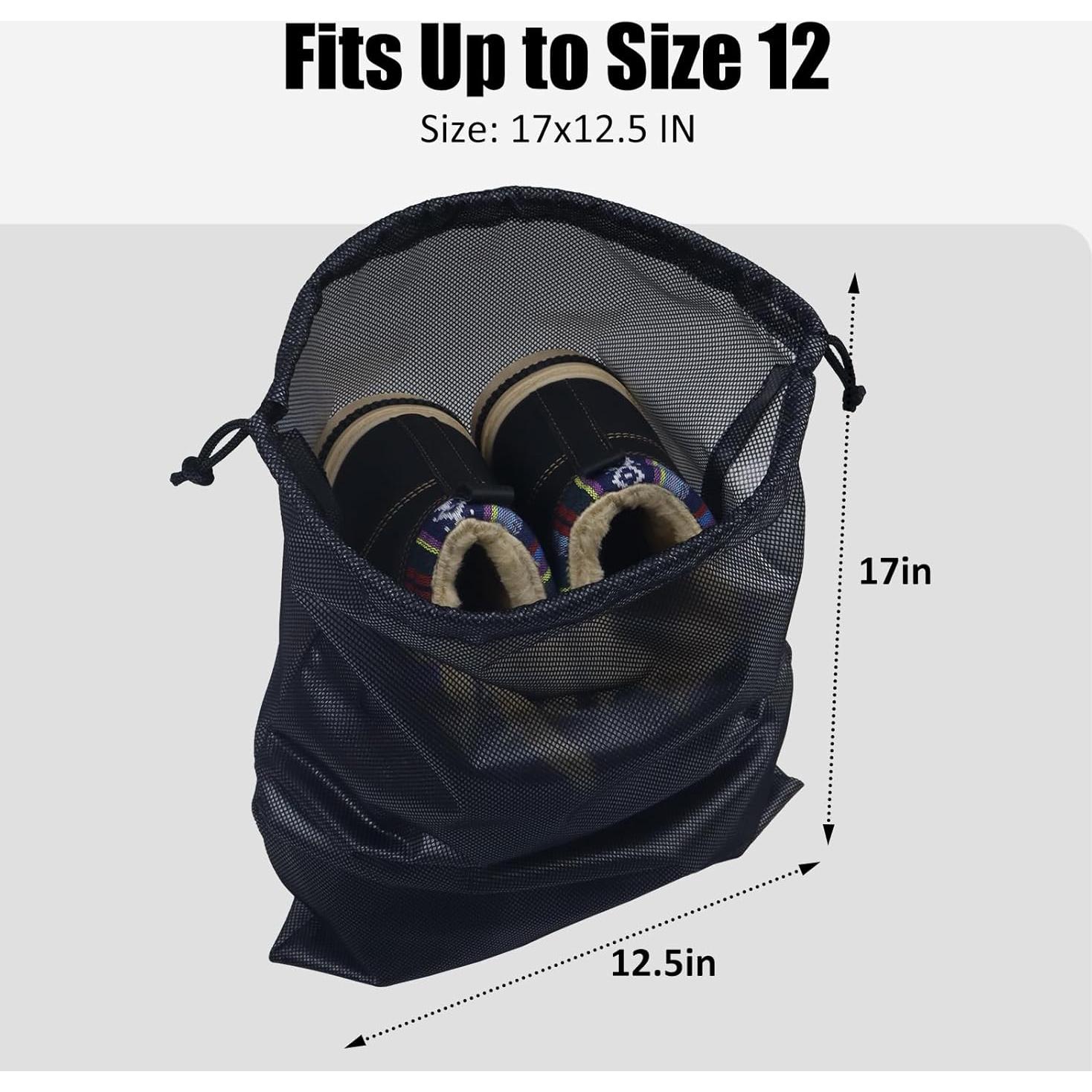 Bolsas para zapatos Gloppie - Paquete de 2, 43x33cm, gris