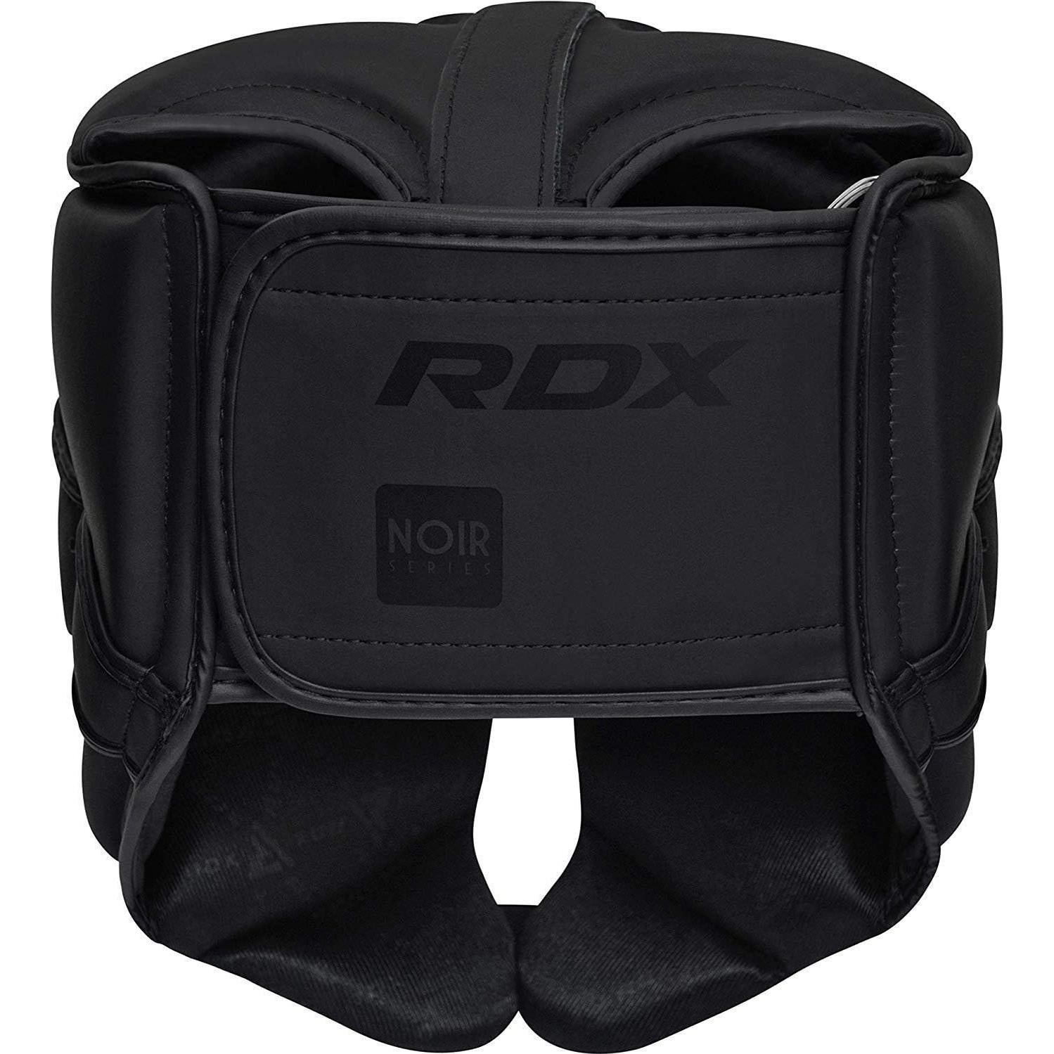 Casco de Boxeo RDX Sparring Cuero ConvEX Negro Talla Única