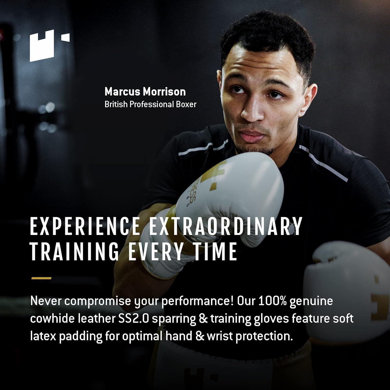 Guantes de Boxeo Fortress Boxing 12oz Cuero de Vaca Sparring