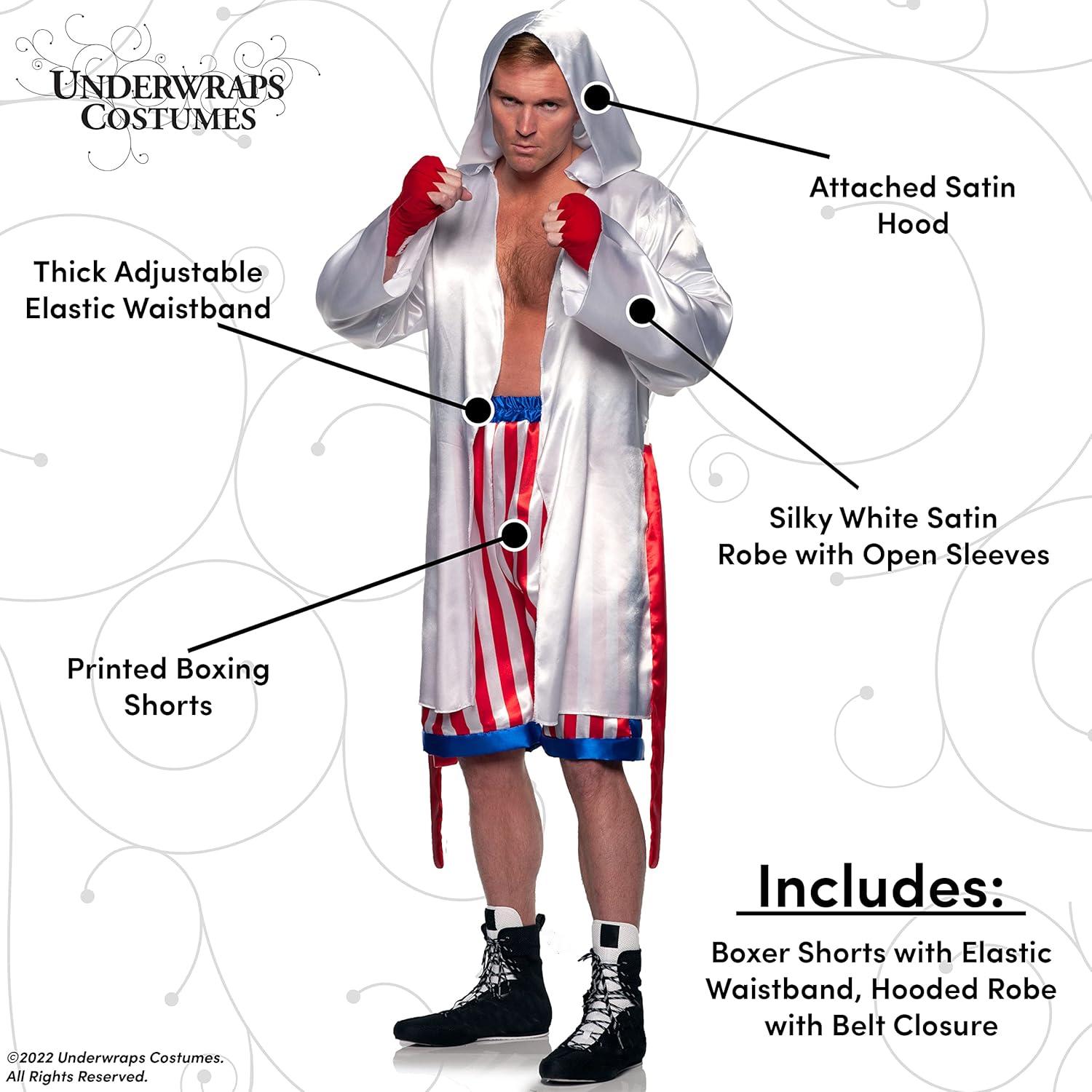 Disfraz de Boxeador Campeón Underwraps para Adultos Talla Única