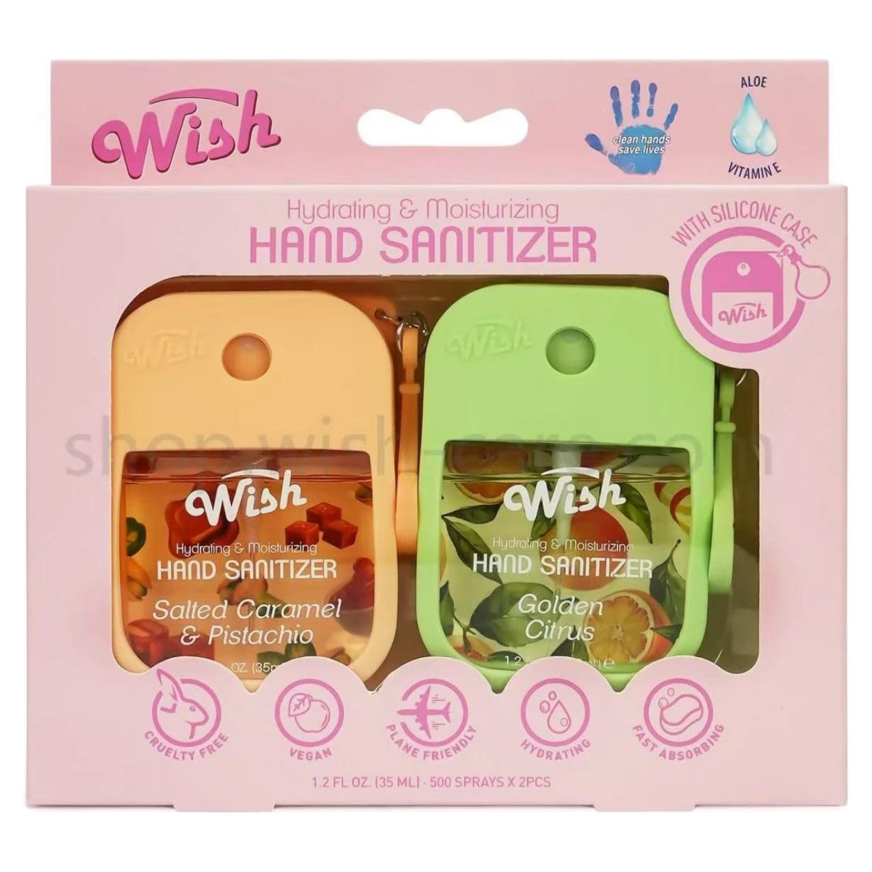 Desinfectante de Manos Spray Wish 2-Pack 35ML Aromas Variados