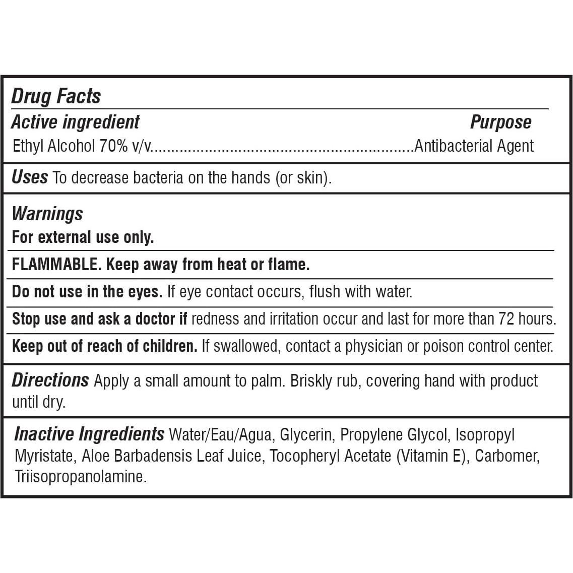 Gel desinfectante para manos Jermee 3.785L 70% alcohol hidratante