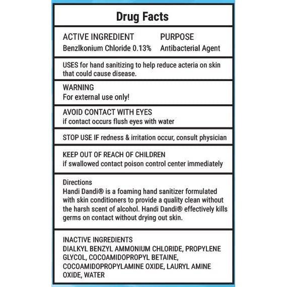 Desinfectante de Manos Espumoso Handi Dandi 248 ml Sin Alcohol