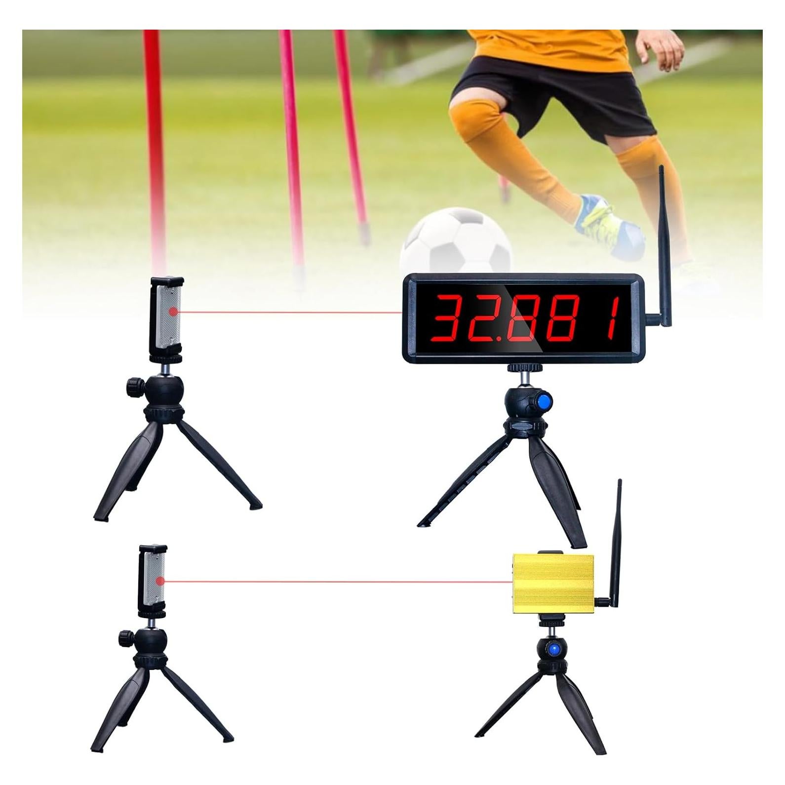 Temporizador Láser Inalámbrico Ousmile para Sprints 40-60m