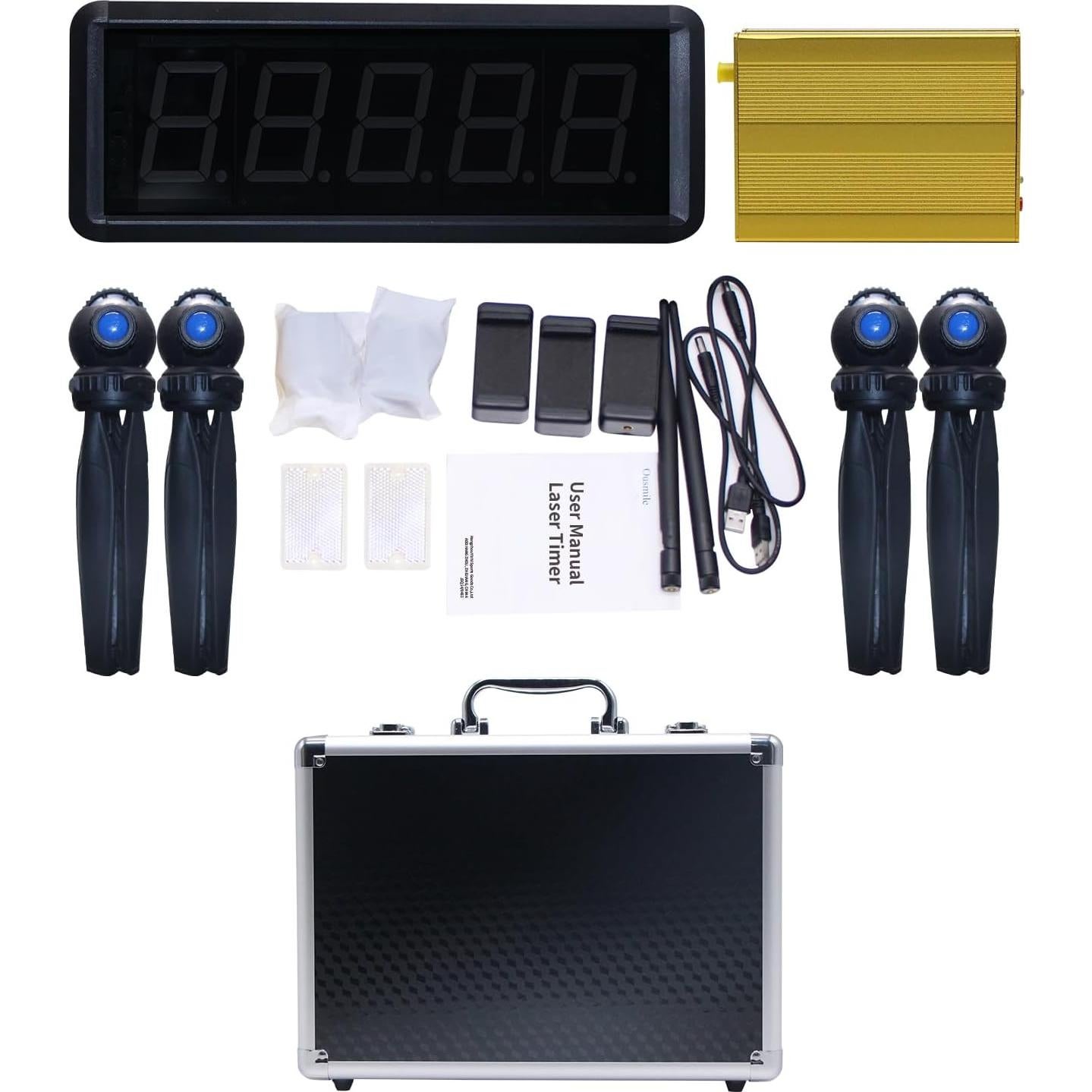 Temporizador Láser Inalámbrico Ousmile para Sprints 40-60m