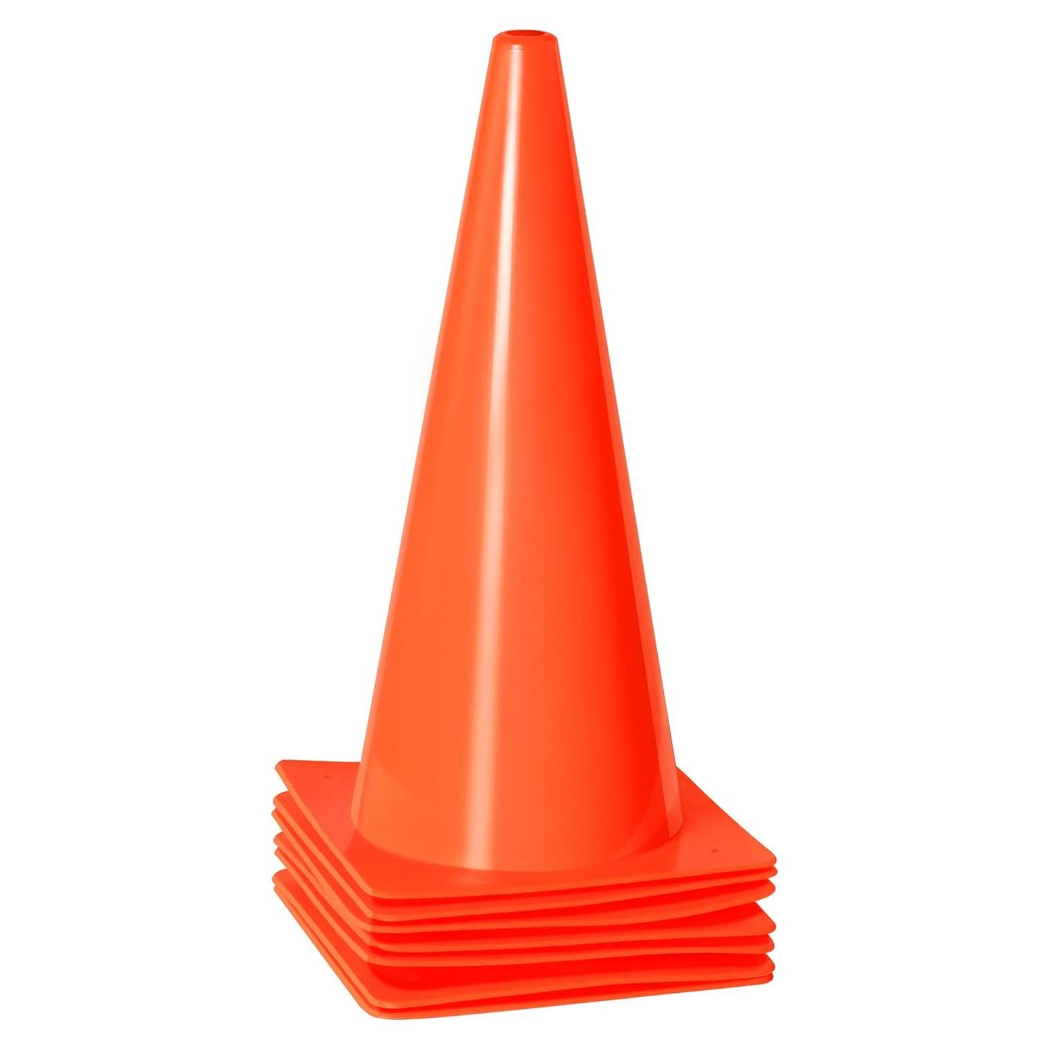 Conos de Seguridad de Tráfico Alyoen 38 cm Naranja 7 Piezas