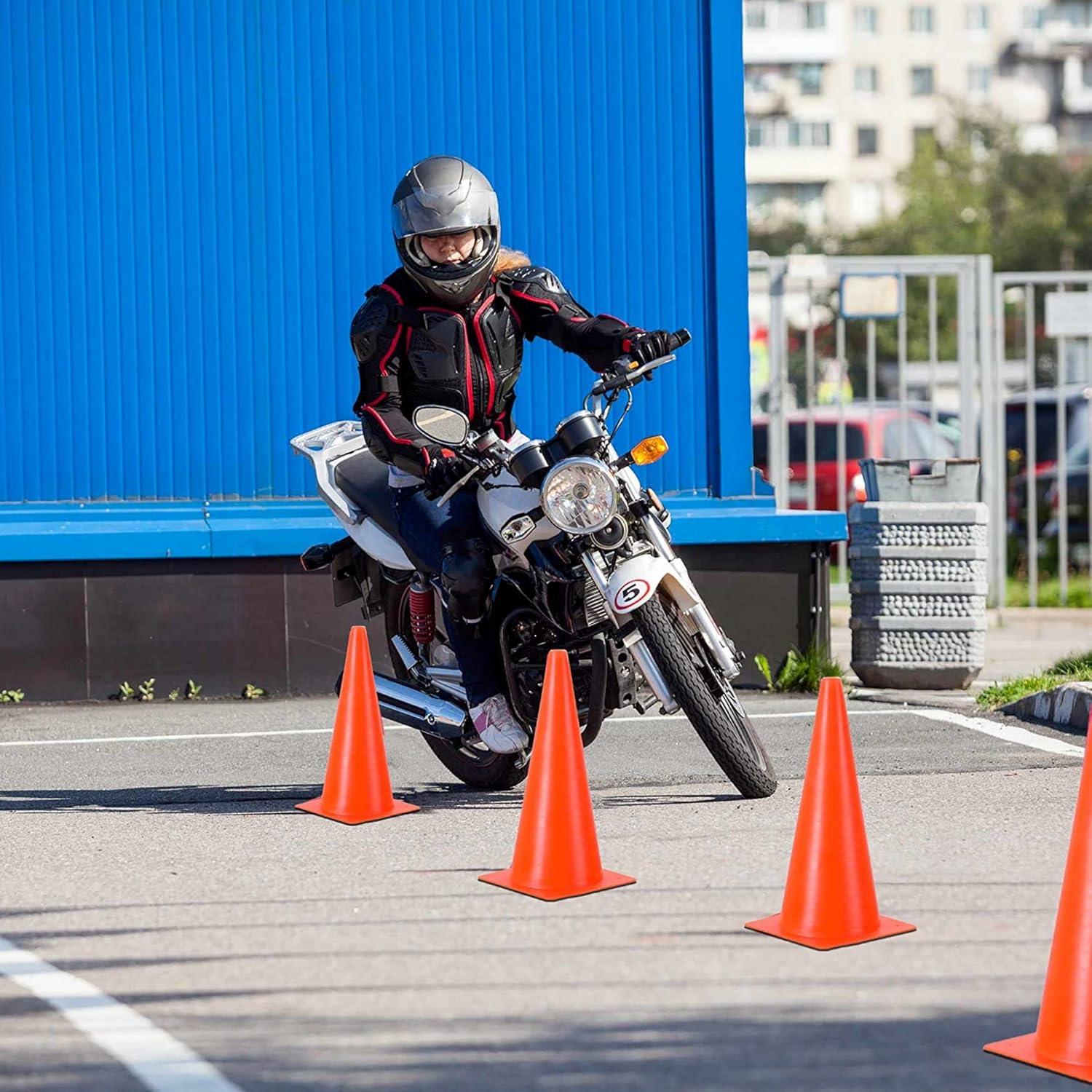 Conos de Seguridad de Tráfico Alyoen 38 cm Naranja 7 Piezas