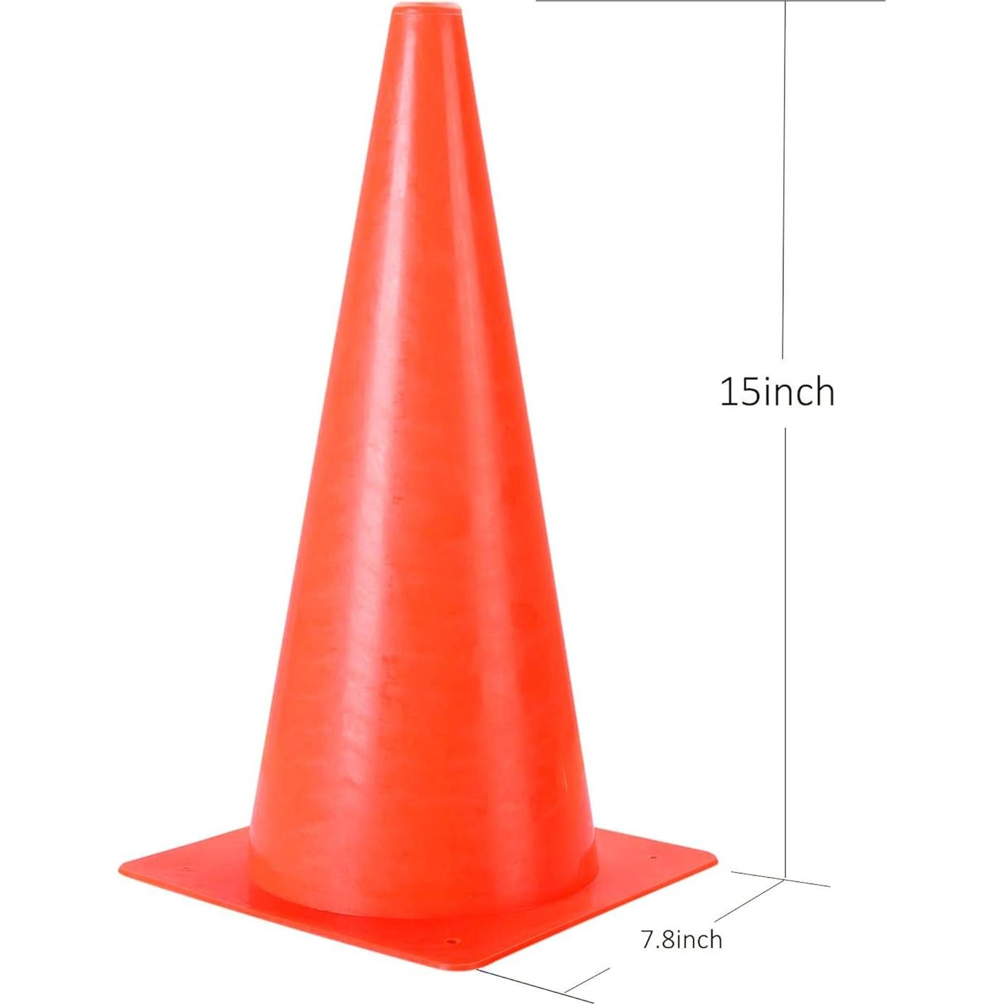 Conos de Seguridad de Tráfico Alyoen 38 cm Naranja 7 Piezas