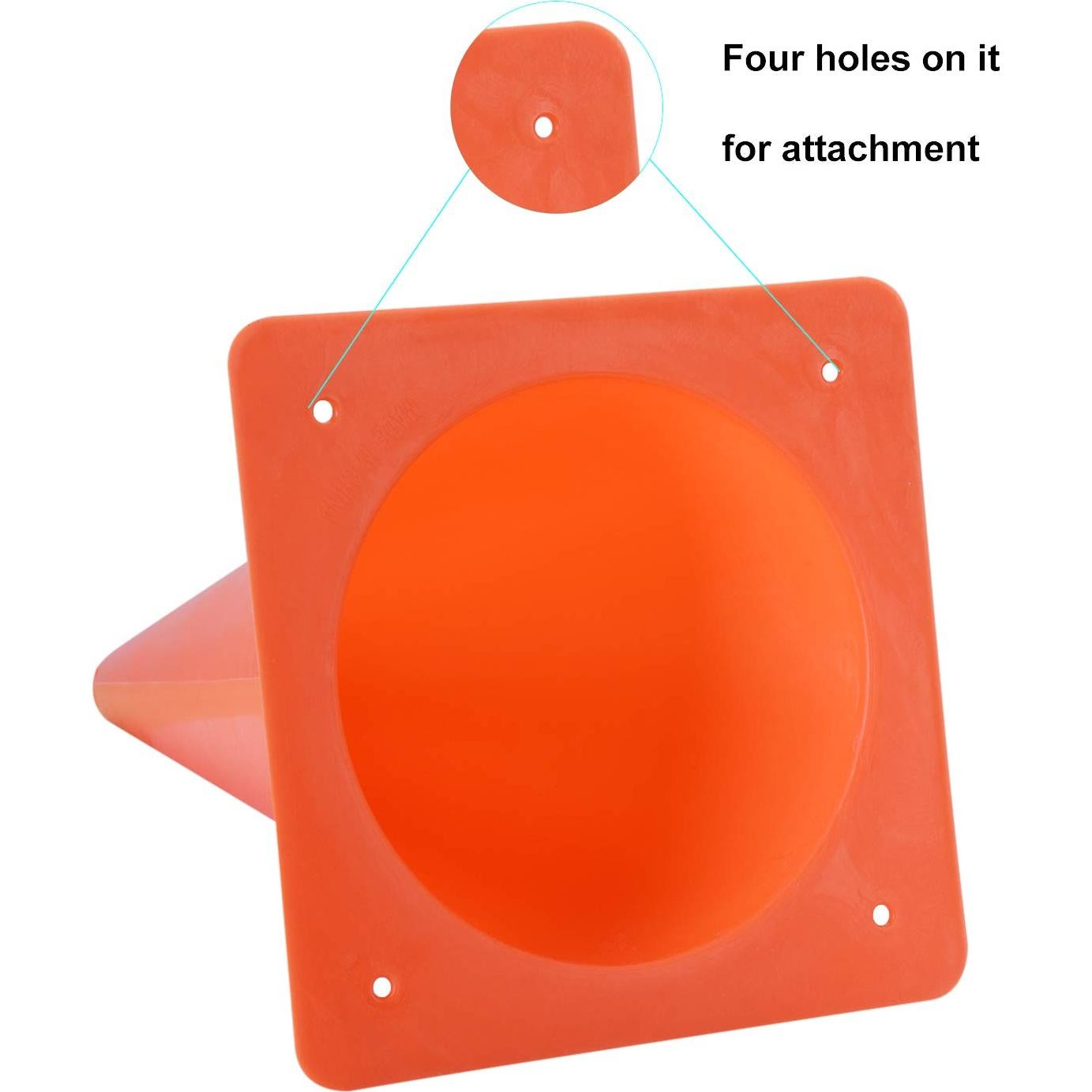 Conos de Seguridad de Tráfico Alyoen 38 cm Naranja 7 Piezas