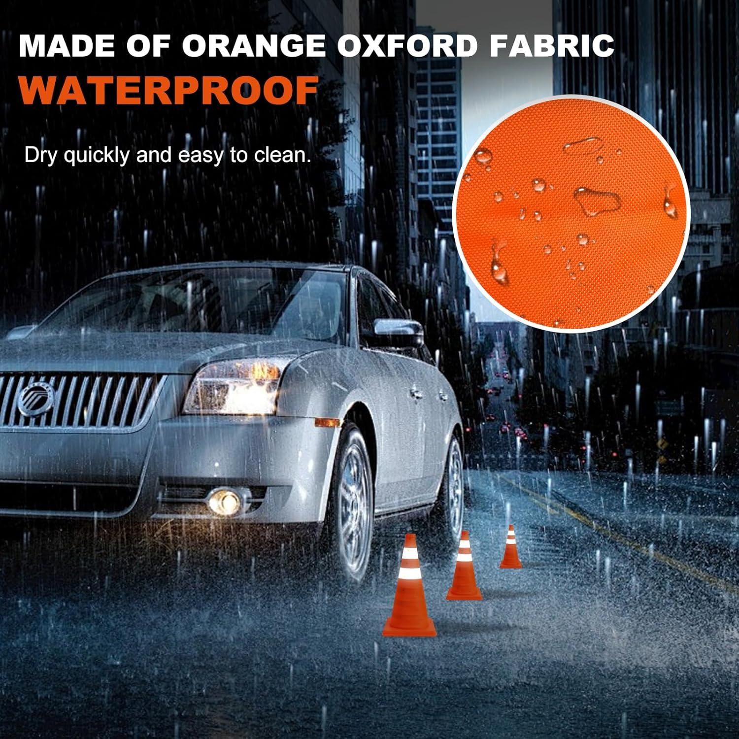 Conos de Seguridad Plegables Berverra 45.72 cm Naranjas (2 Pzs)