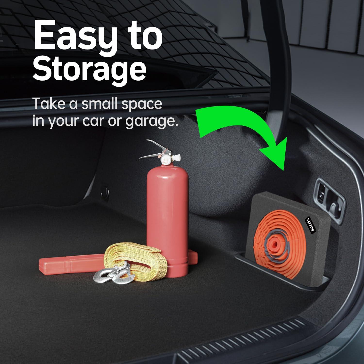 Cono de Seguridad Plegable BATTIFE 71 cm Naranja con Base Pesada