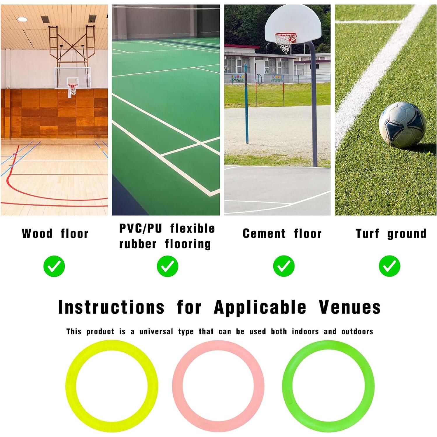 Anillo de Agilidad Antideslizante Bibahala - 3 Pcs, 47.4 cm