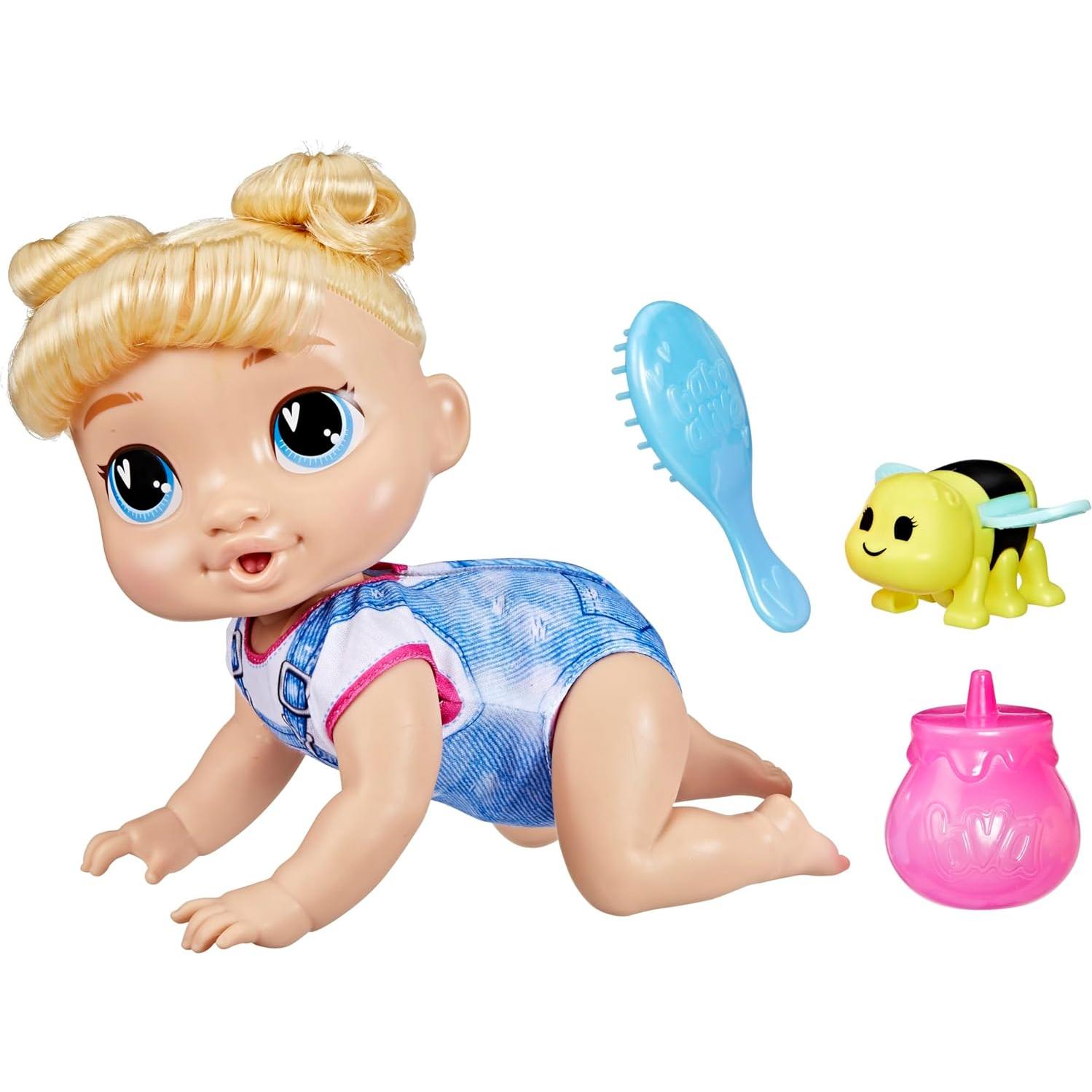 Muñeca Bebé Baby Alive Harper Hugs que Gatea 27 cm