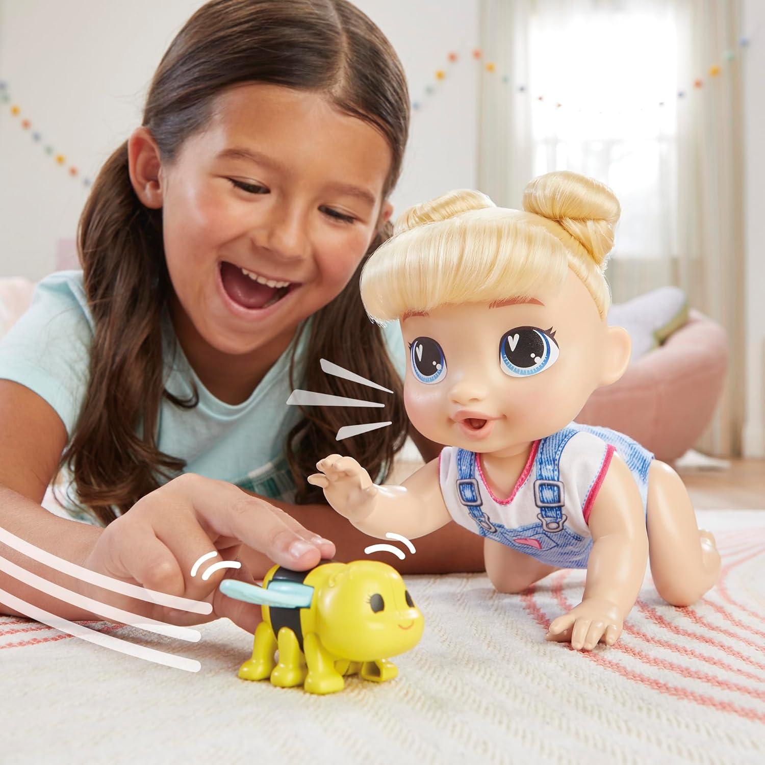 Muñeca Bebé Baby Alive Harper Hugs que Gatea 27 cm