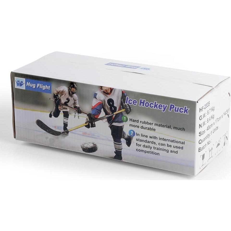 Pucks de Hockey Hug Flight 50 Unidades Caucho Negro