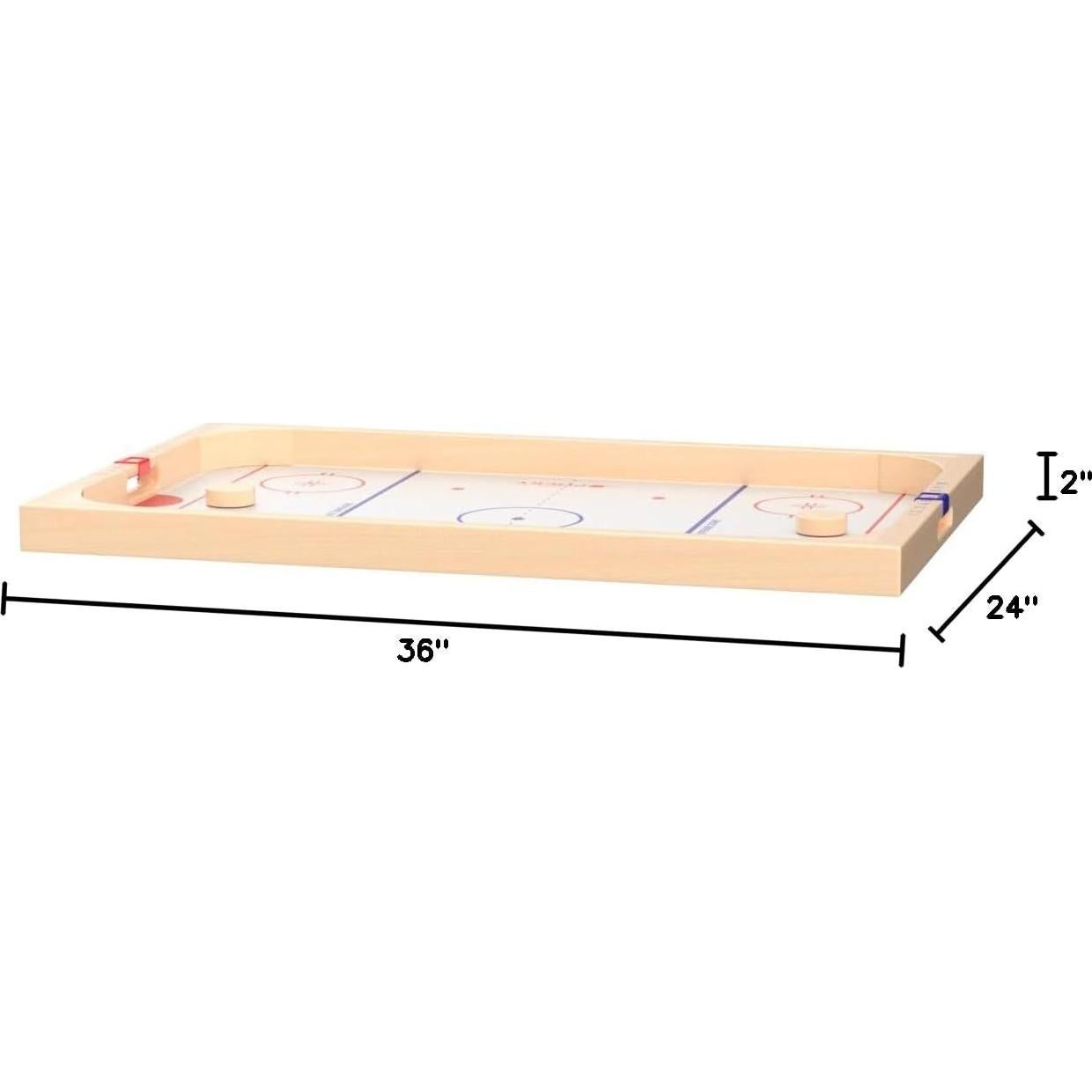 Juego de Hockey de Mesa GoSports Pucky - Madera 91x61 cm
