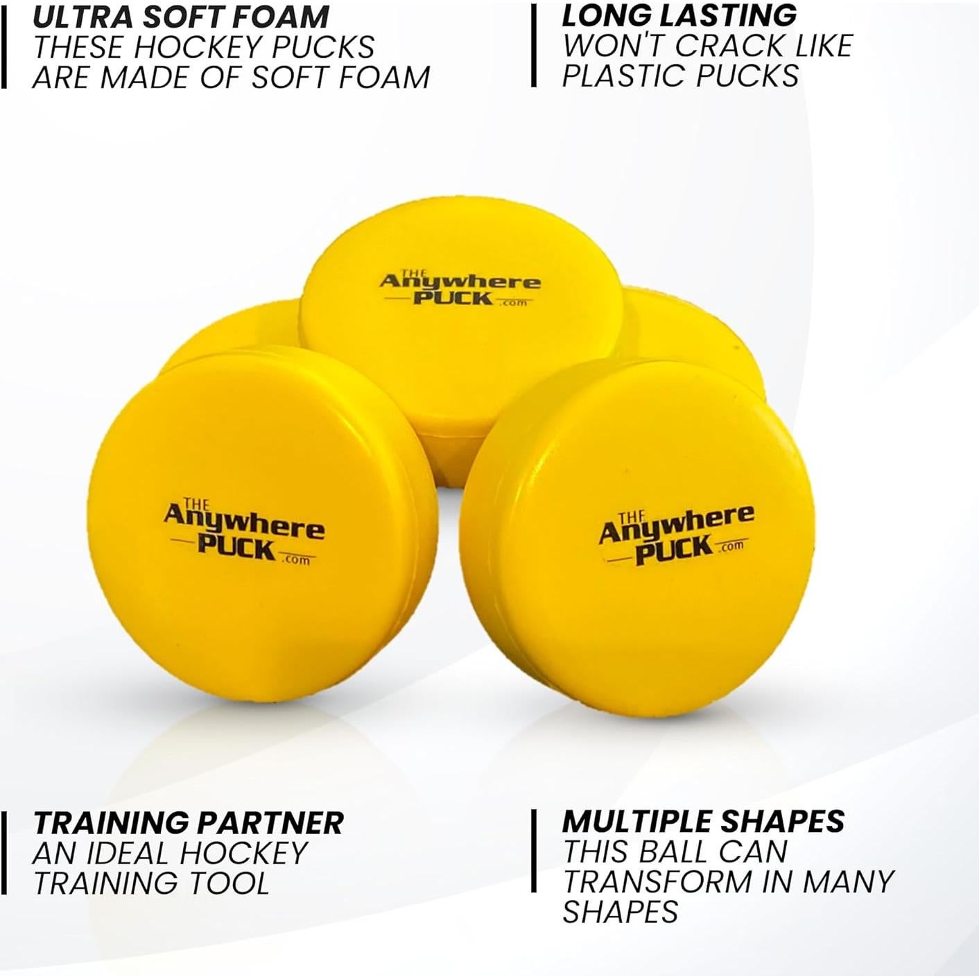 Puck de Entrenamiento de Hockey Nature Bound - 6 Piezas Espuma