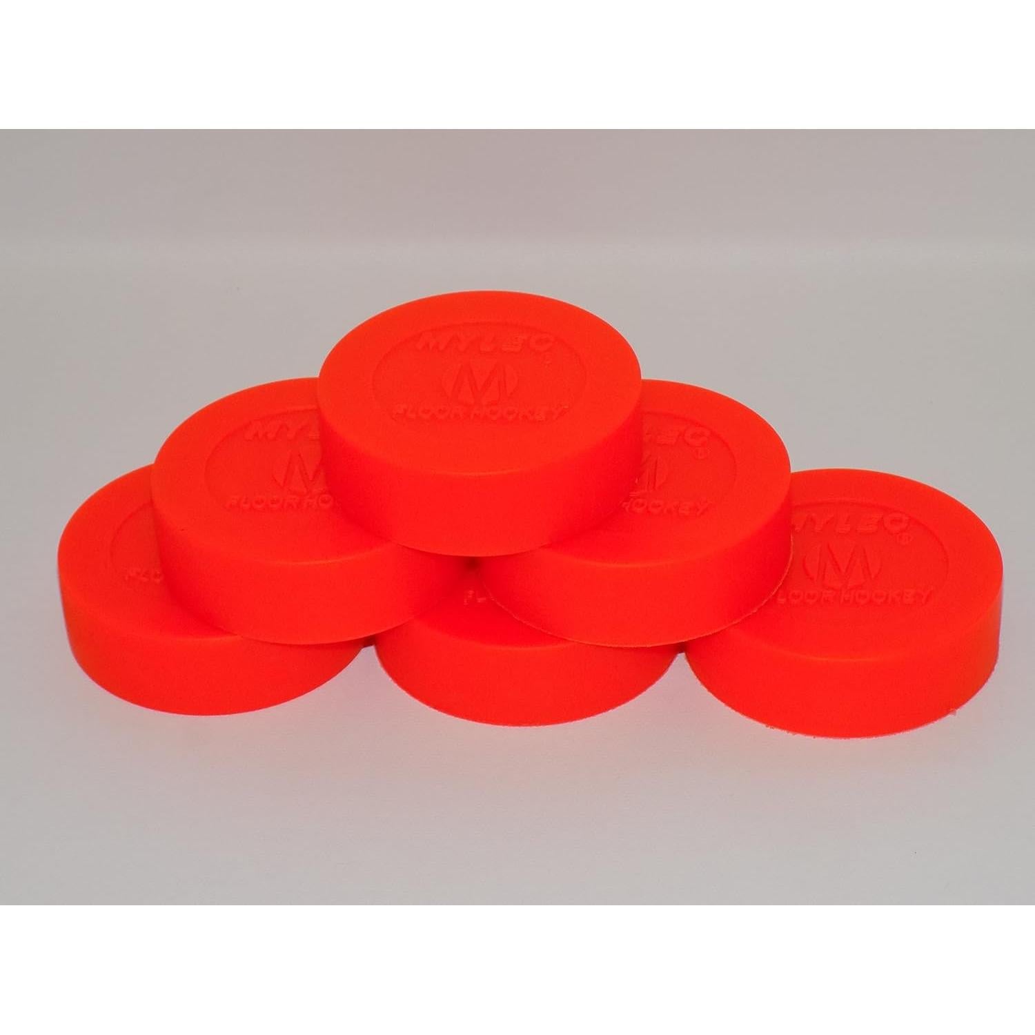 Discos de Hockey Mylec Naranja - Entrenamiento Callejero, 6 Unidades