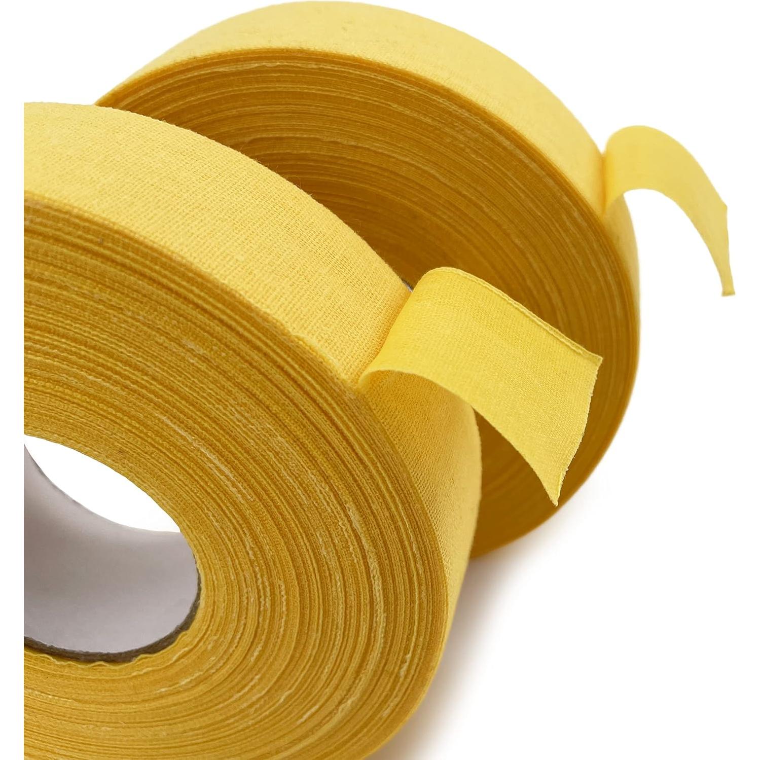 Cinta de Hockey TaktZeit 2 Rollos 2.54cm x 24.69m Amarillo